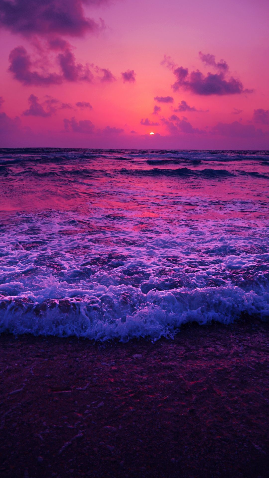 Beach Cloud Earth Horizon Ocean Purple Sea Wallpapers