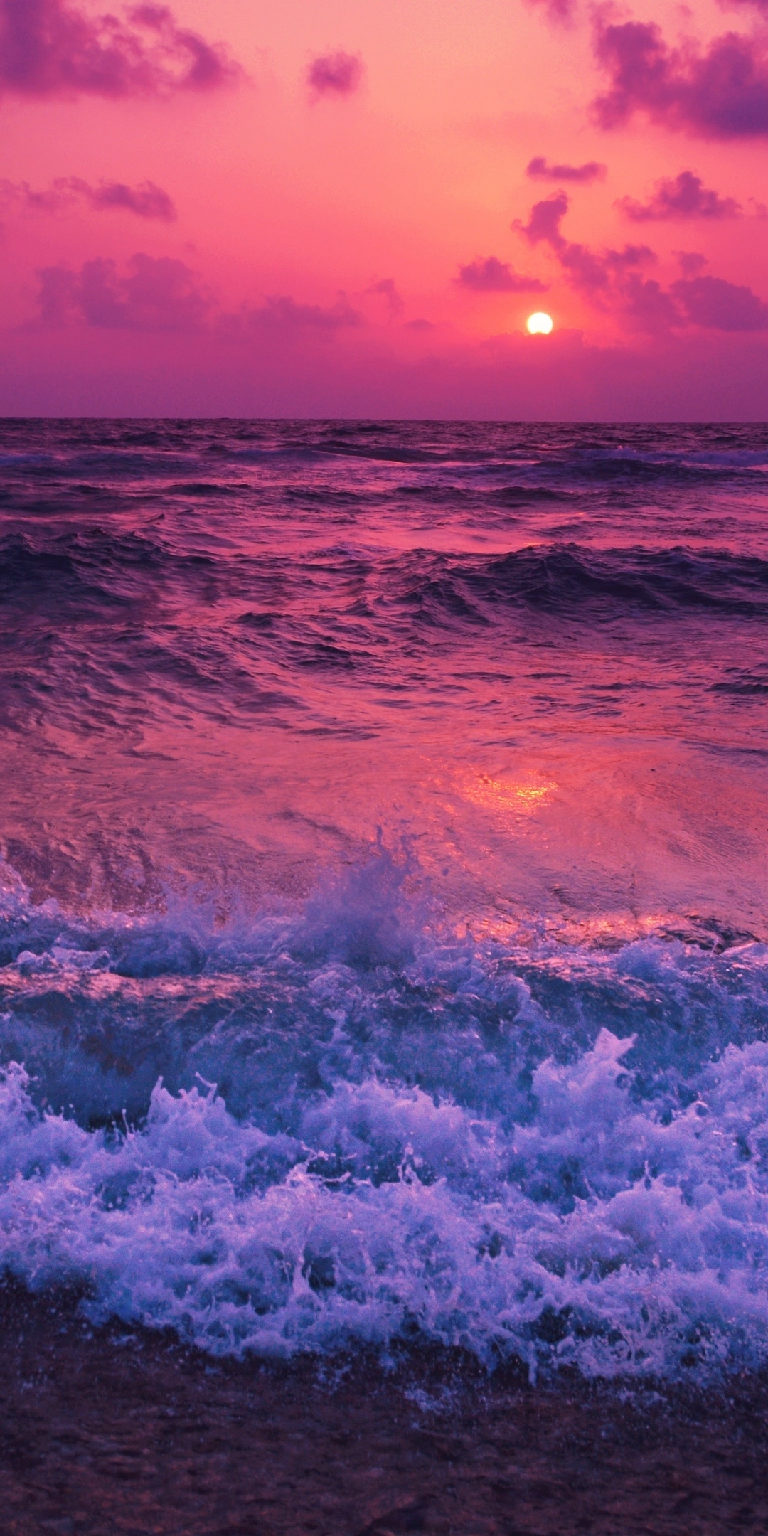 Beach Cloud Earth Horizon Ocean Purple Sea Wallpapers