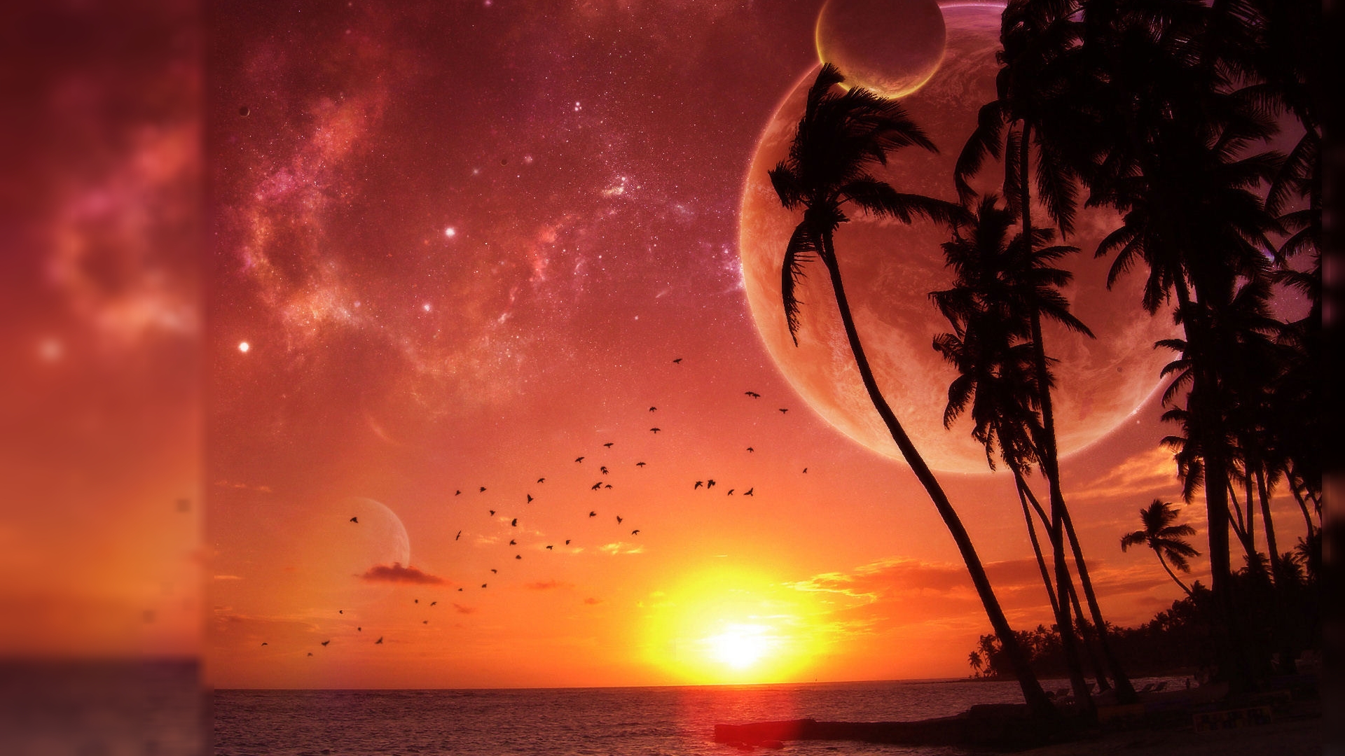 Beach Paradise Sunset Wallpapers