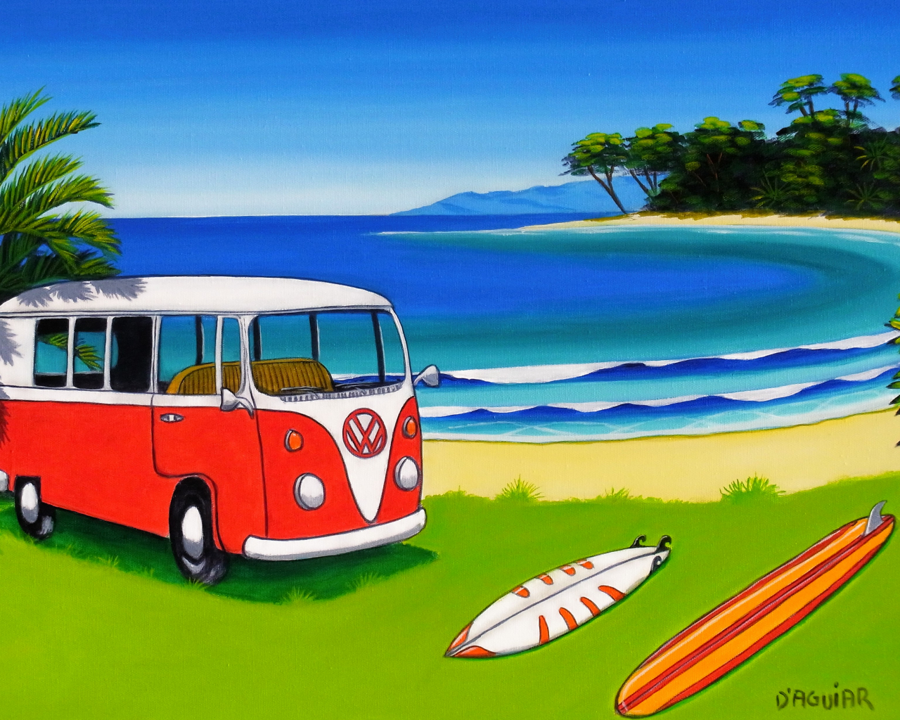 Beach Vw Van Wallpapers