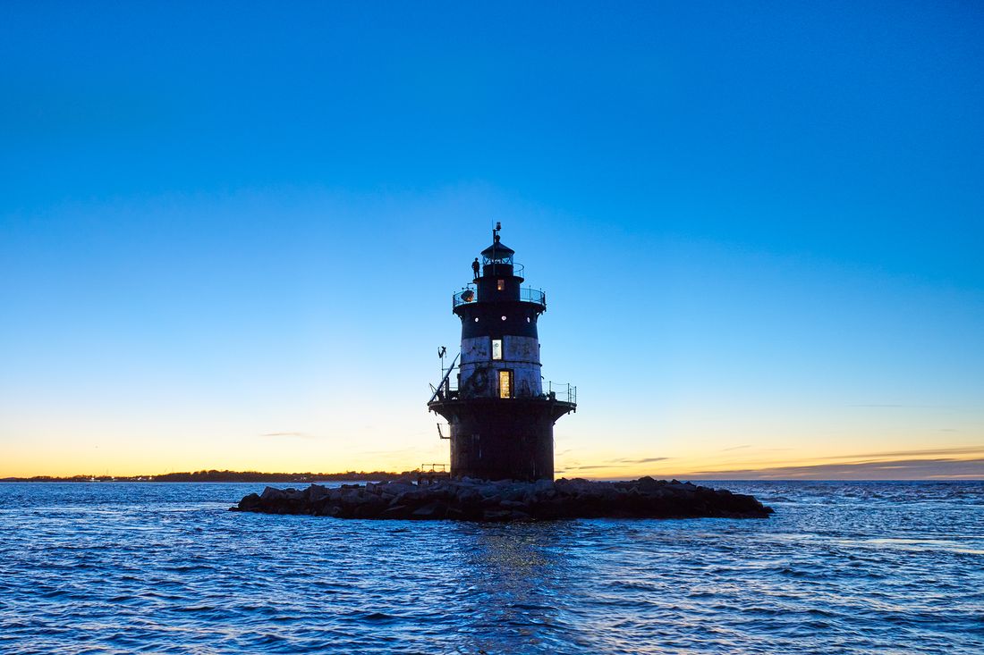 Beautiful Lighthouse With Rock Bridge Wallpapers