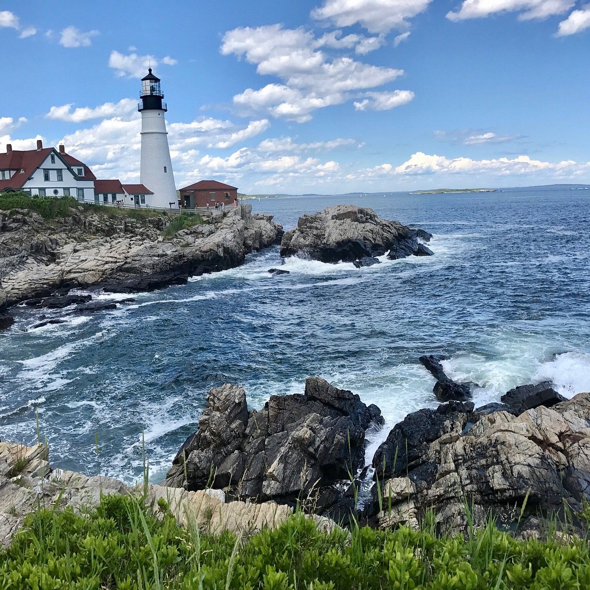 Beautiful Lighthouse With Rock Bridge Wallpapers