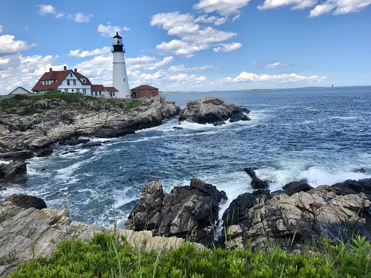 Beautiful Lighthouse With Rock Bridge Wallpapers