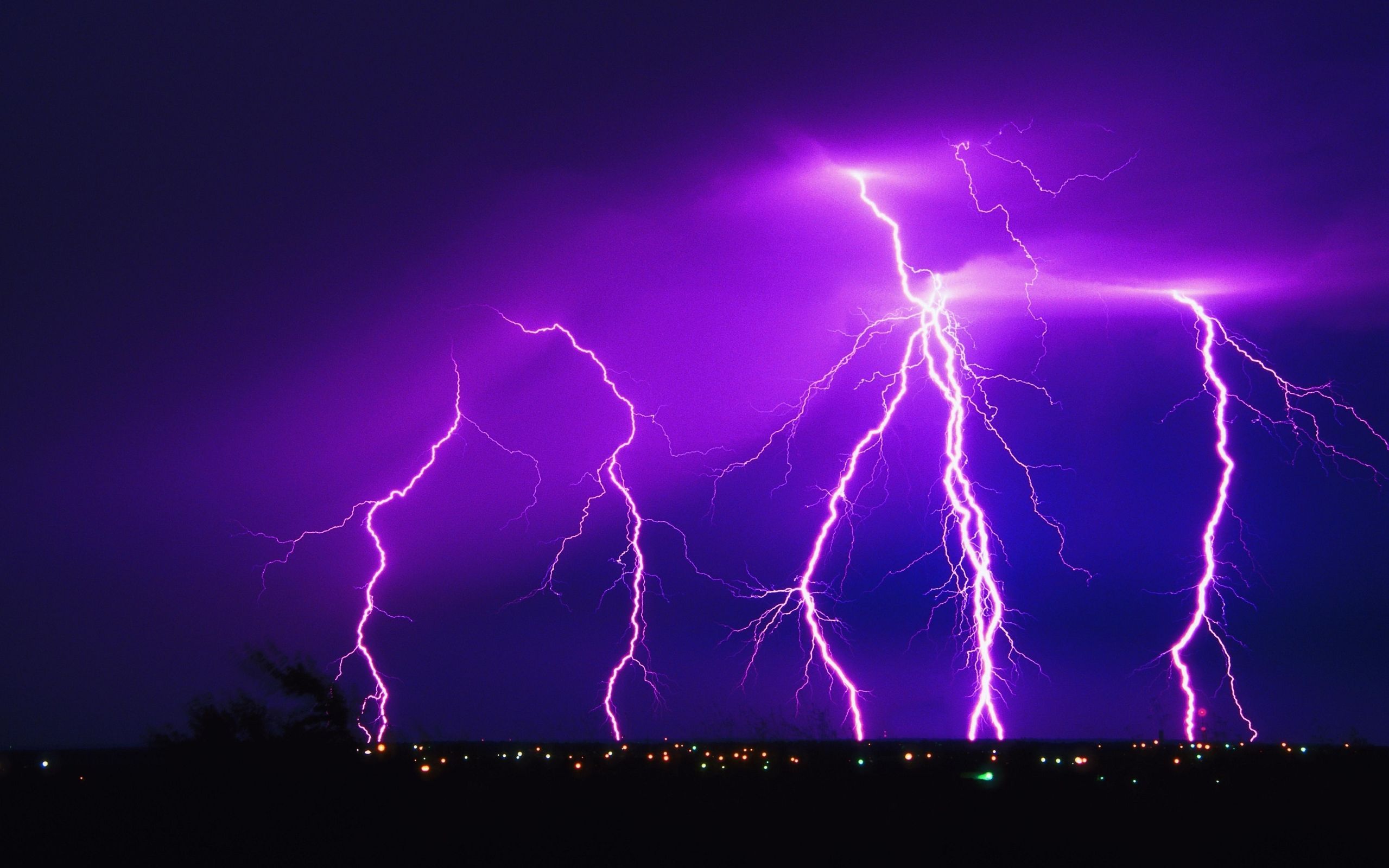 Beautiful Nature Thunderstorm Colorful Forest Wallpapers