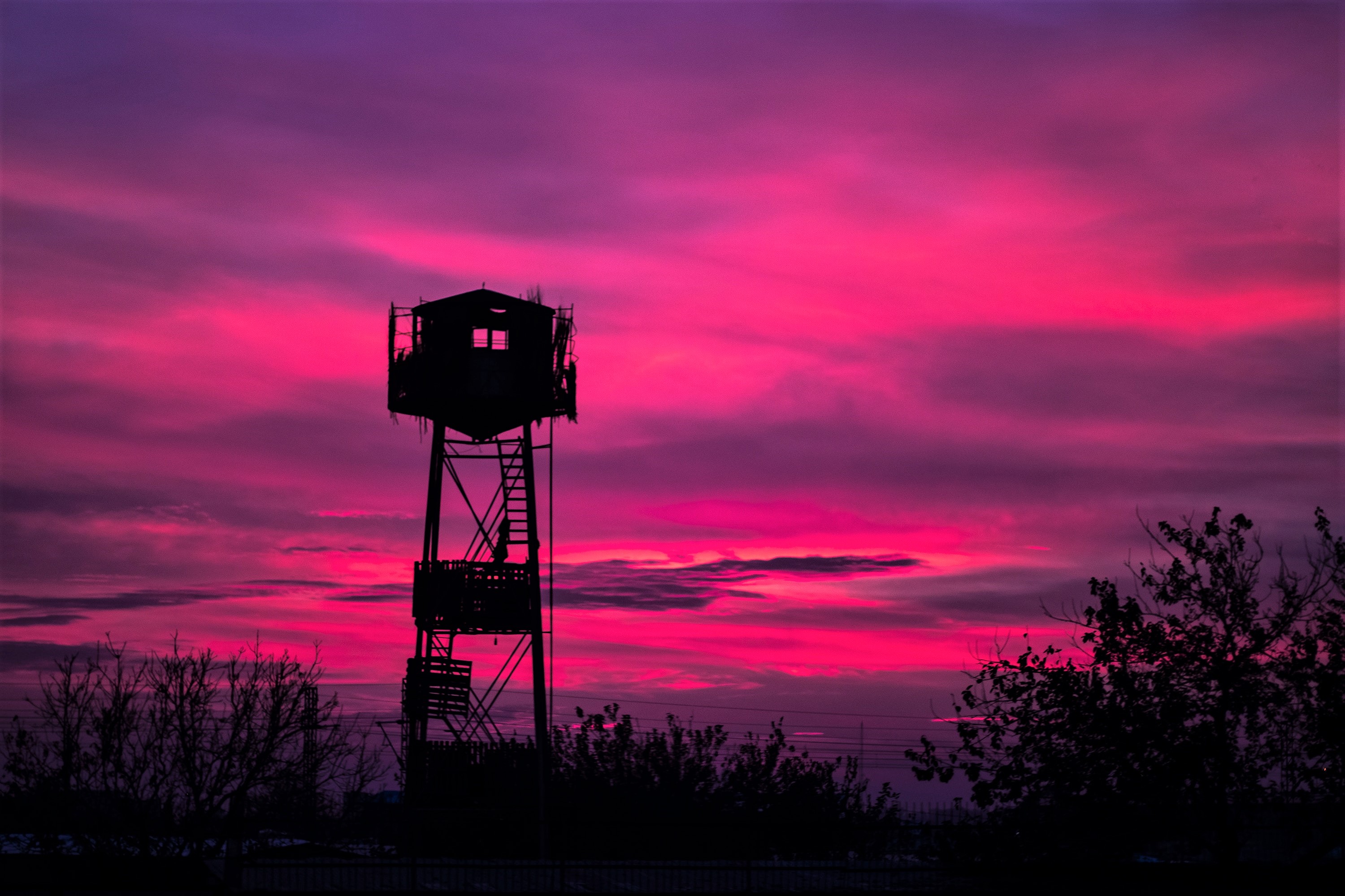 Beautiful Pink Sunset Evening Wallpapers