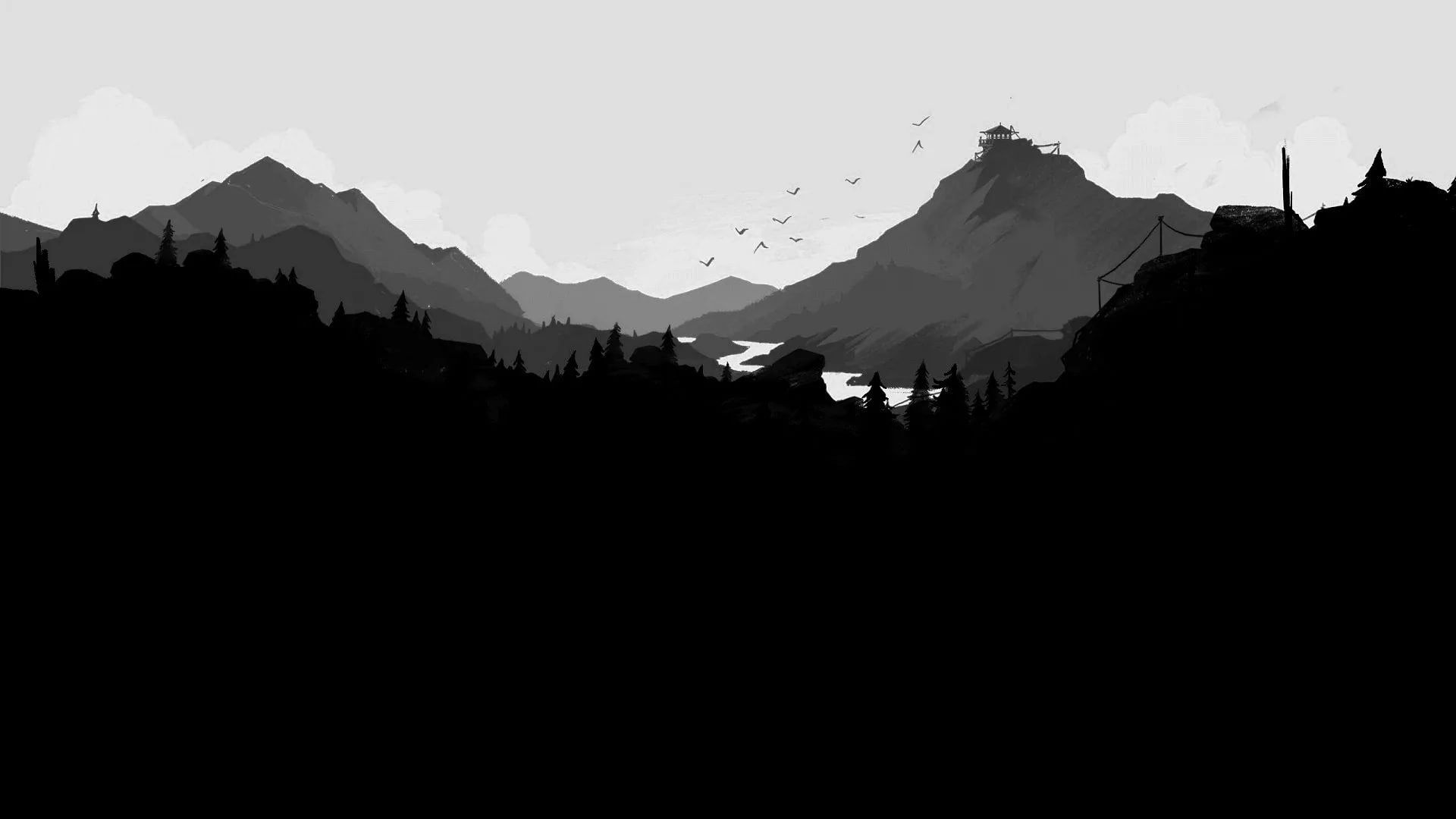 Black And White Mountain Wallpapers