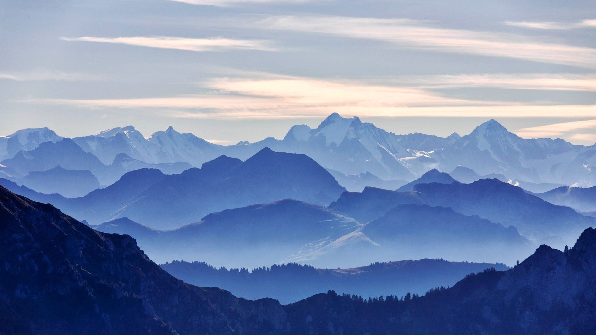 Blue Mountains And Sky Wallpapers