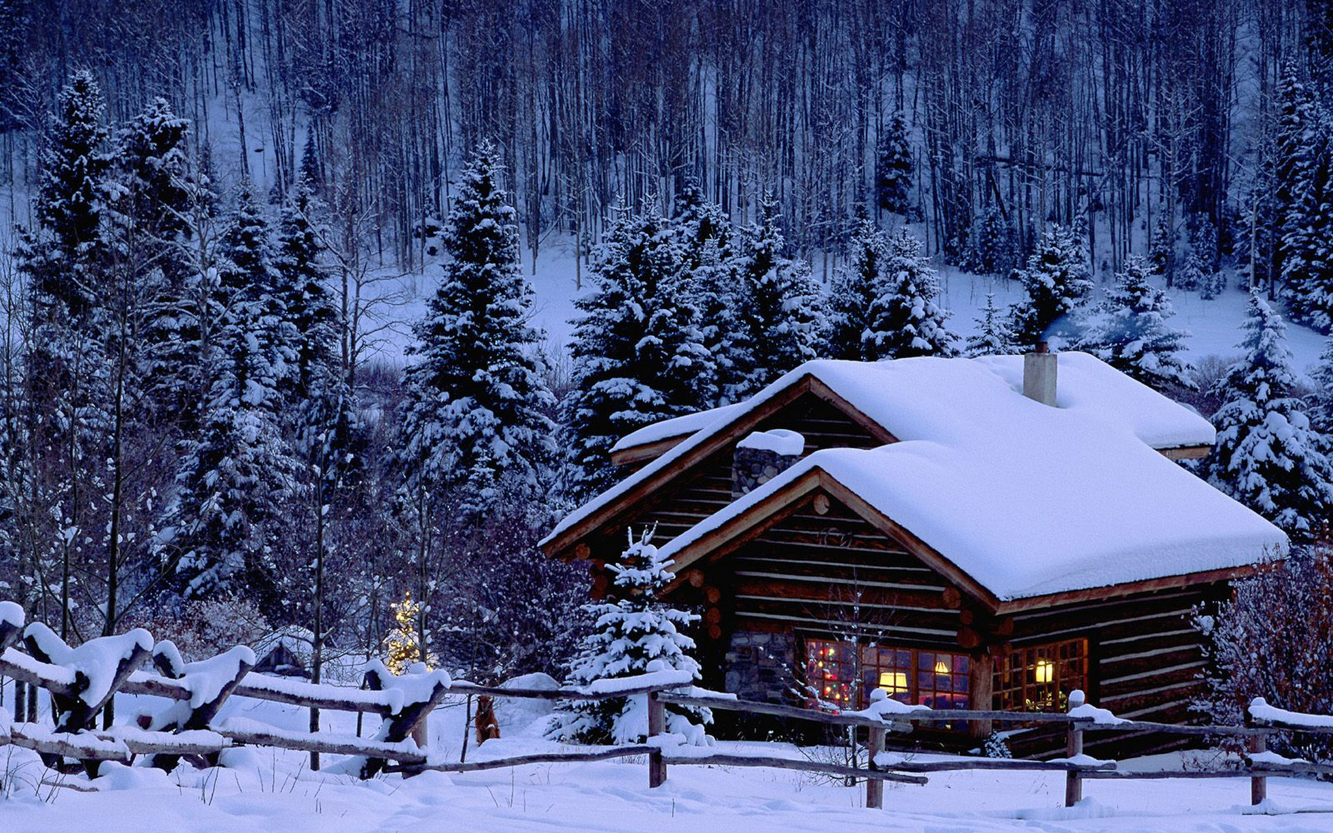 Cabin House In Mountains Wallpapers