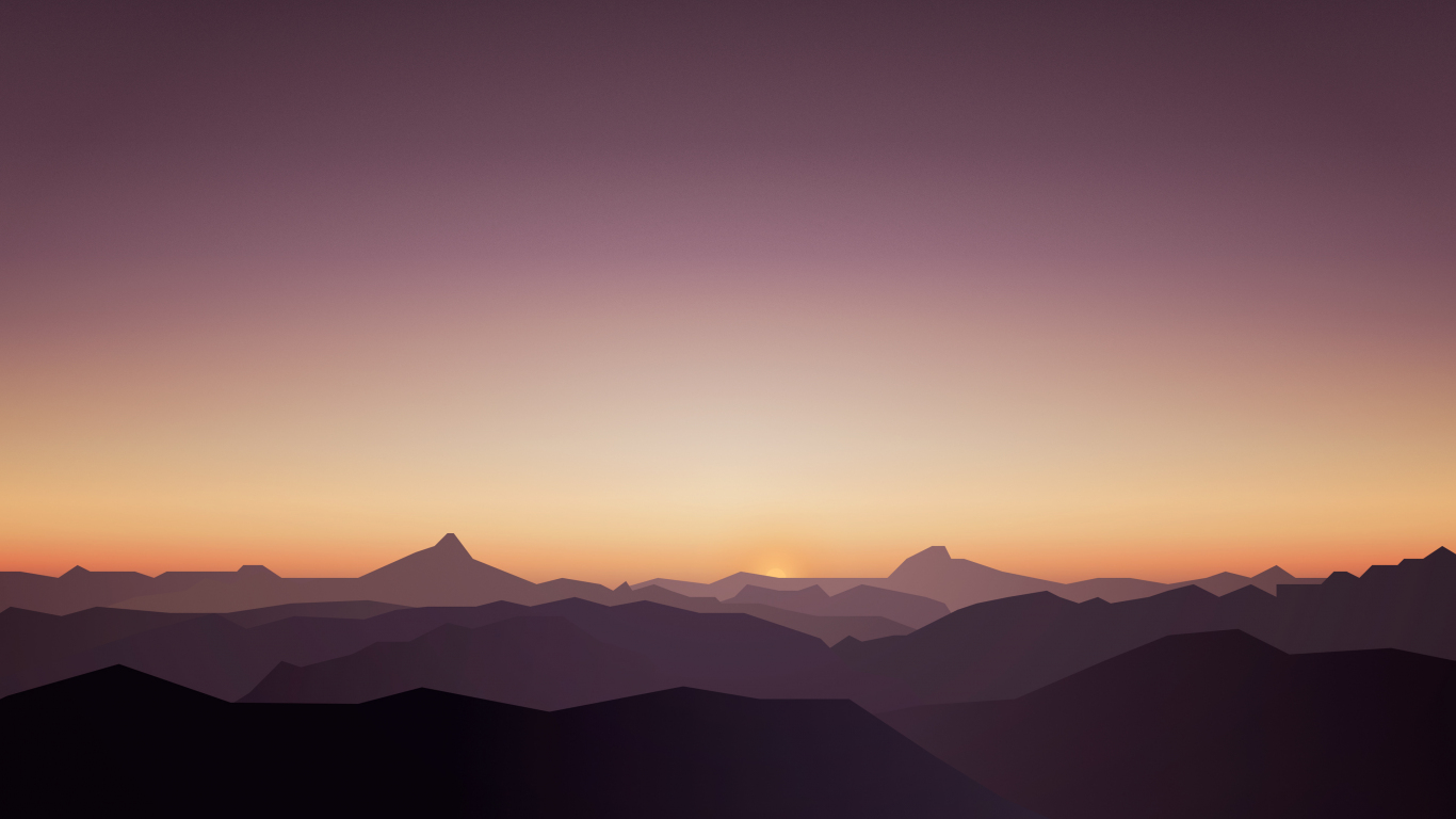 Calm Sunset Mountains Wallpapers