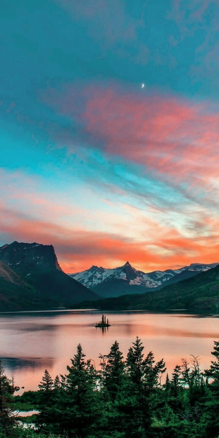 Calm Sunset Mountains Wallpapers