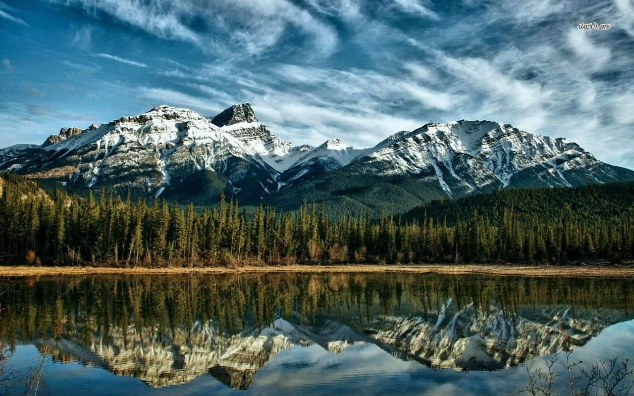 Canada Canadian Rockies In Winter Wallpapers