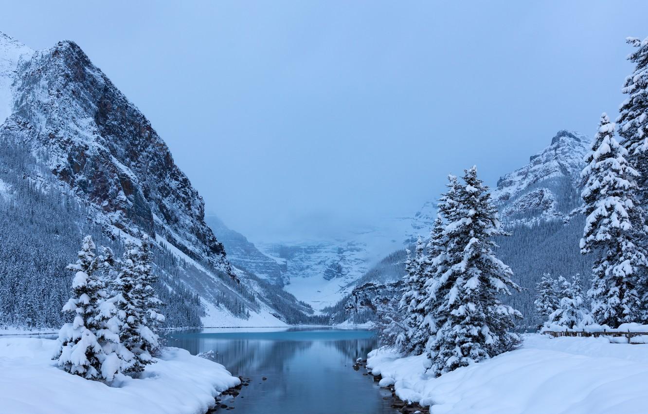 Canada Canadian Rockies In Winter Wallpapers