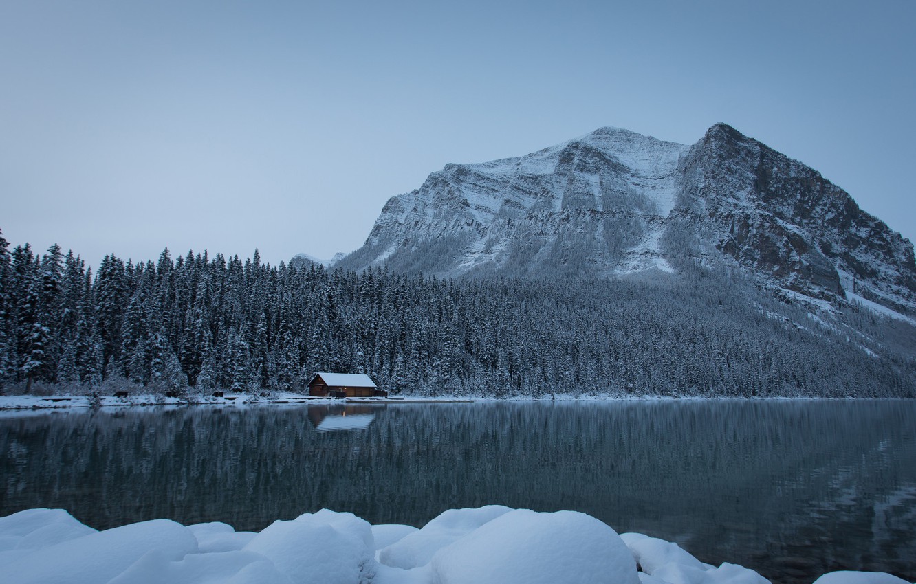 Canada Canadian Rockies In Winter Wallpapers