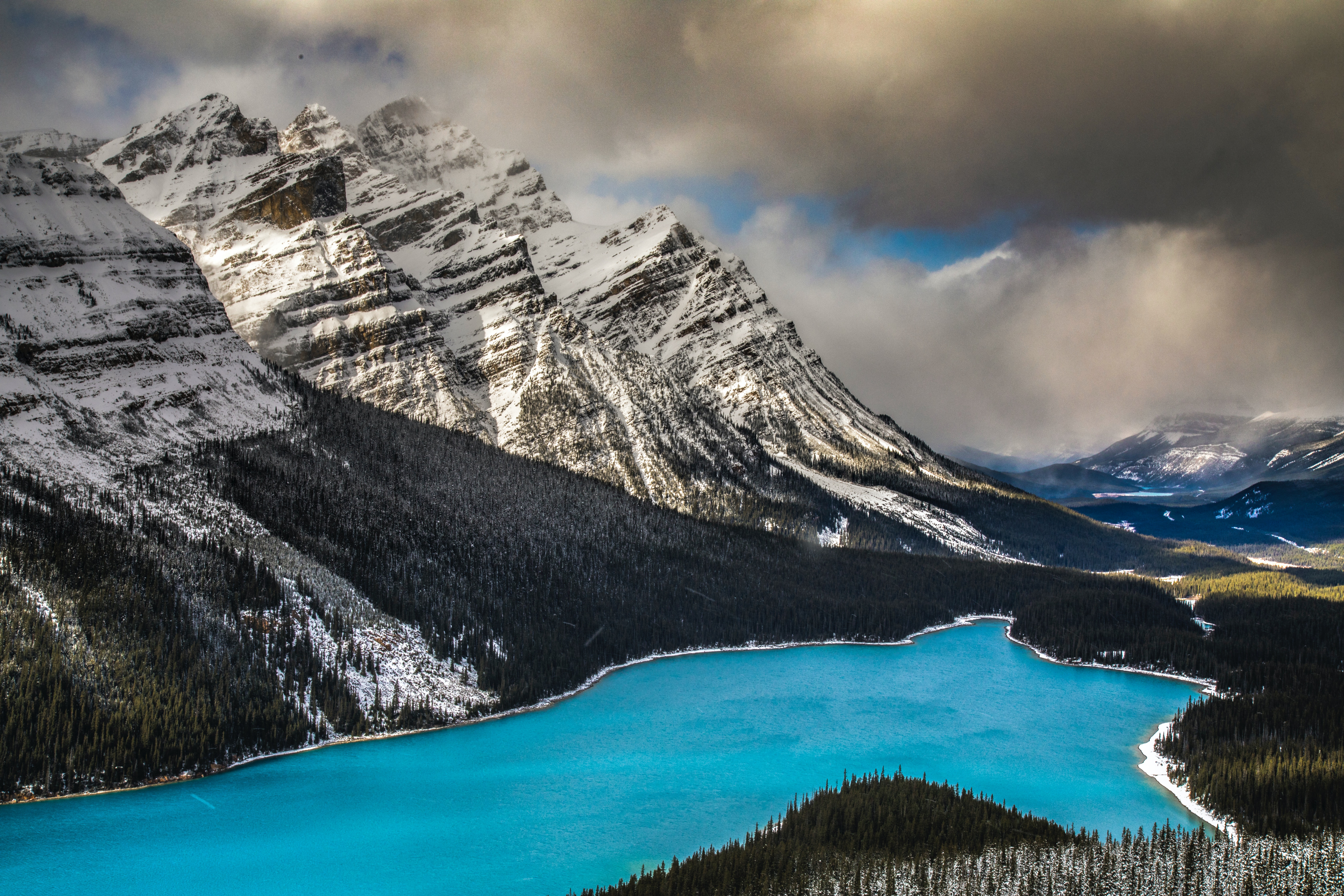 Canada Canadian Rockies In Winter Wallpapers