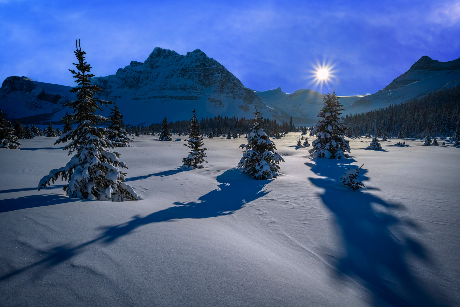 Canada Canadian Rockies In Winter Wallpapers