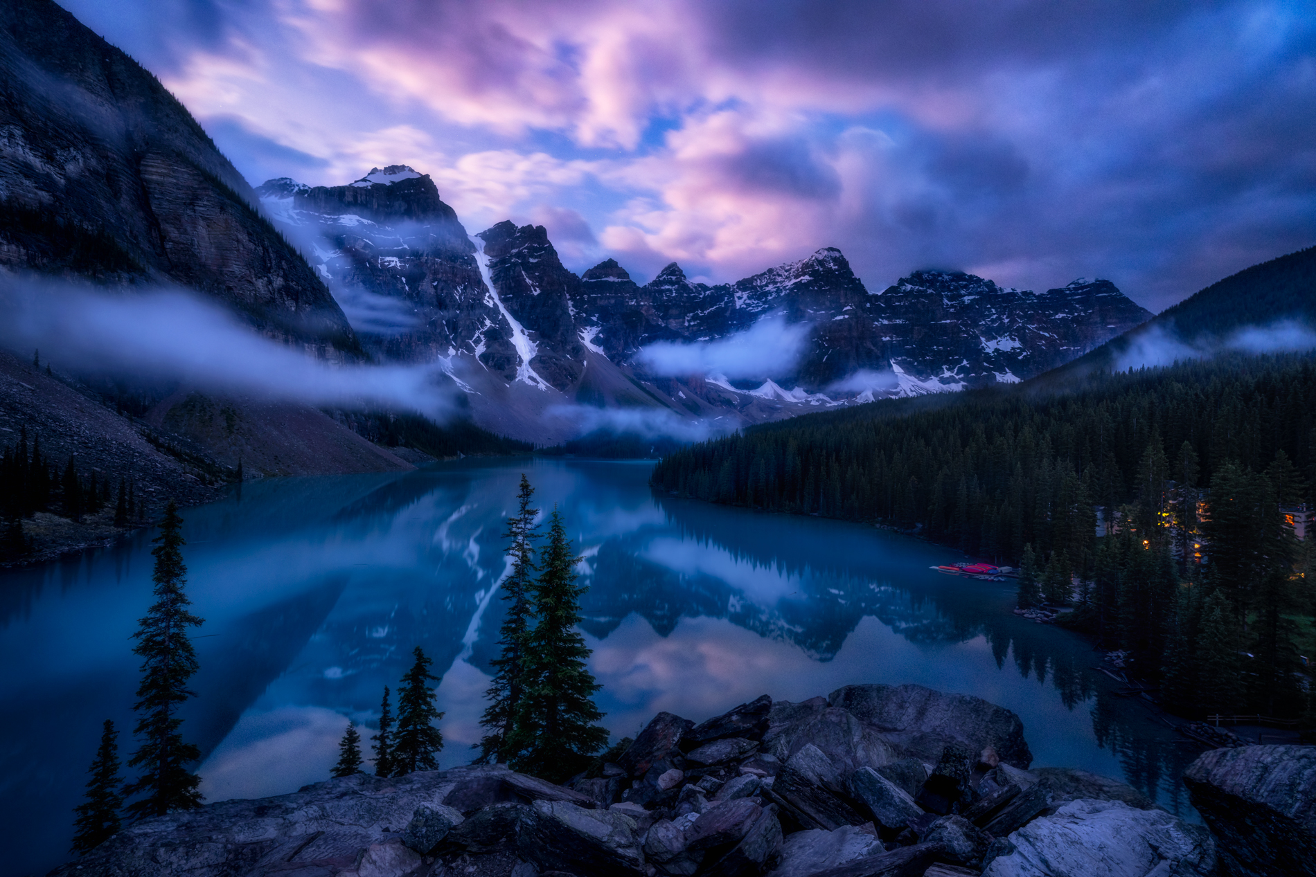 Canadian Rockies Dramatic Sunset Wallpapers