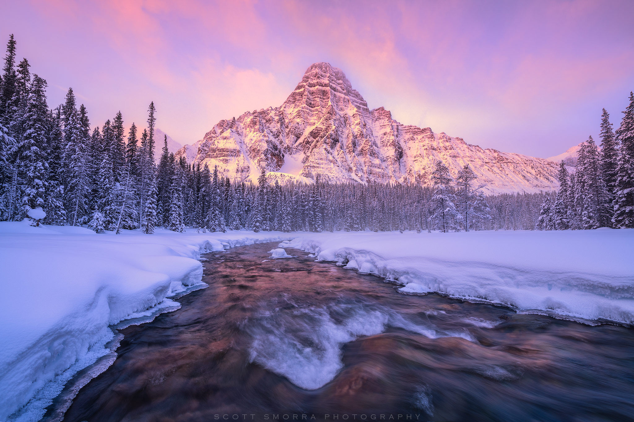 Canadian Rockies Dramatic Sunset Wallpapers