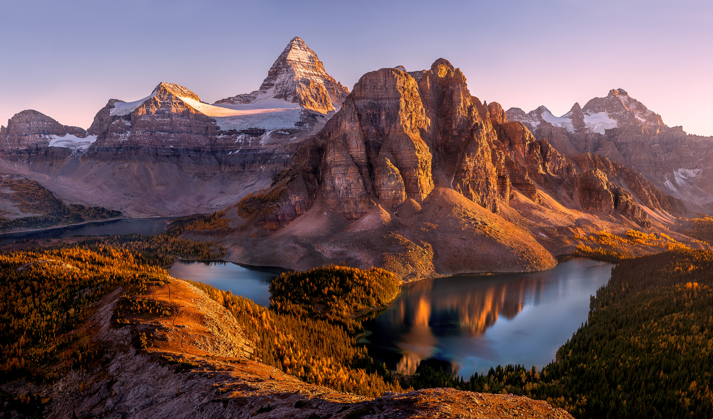 Canadian Rockies Dramatic Sunset Wallpapers