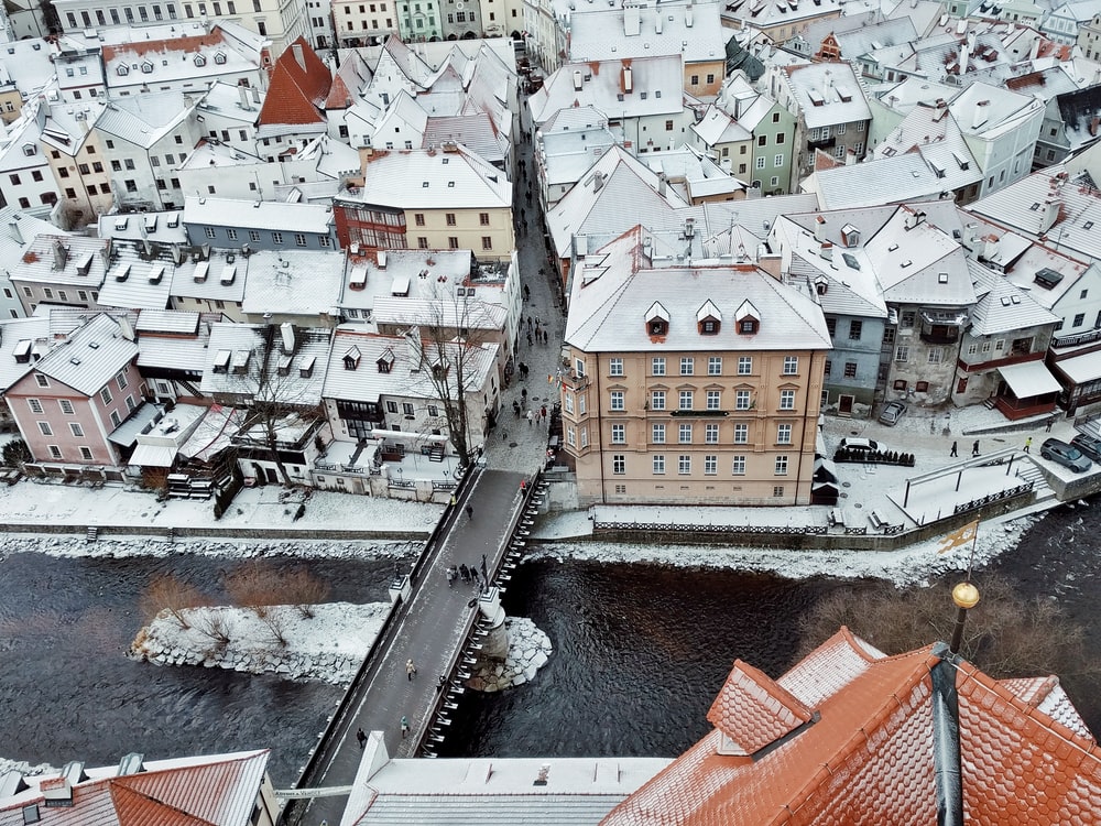 Cesky Krumlov In Winter Wallpapers