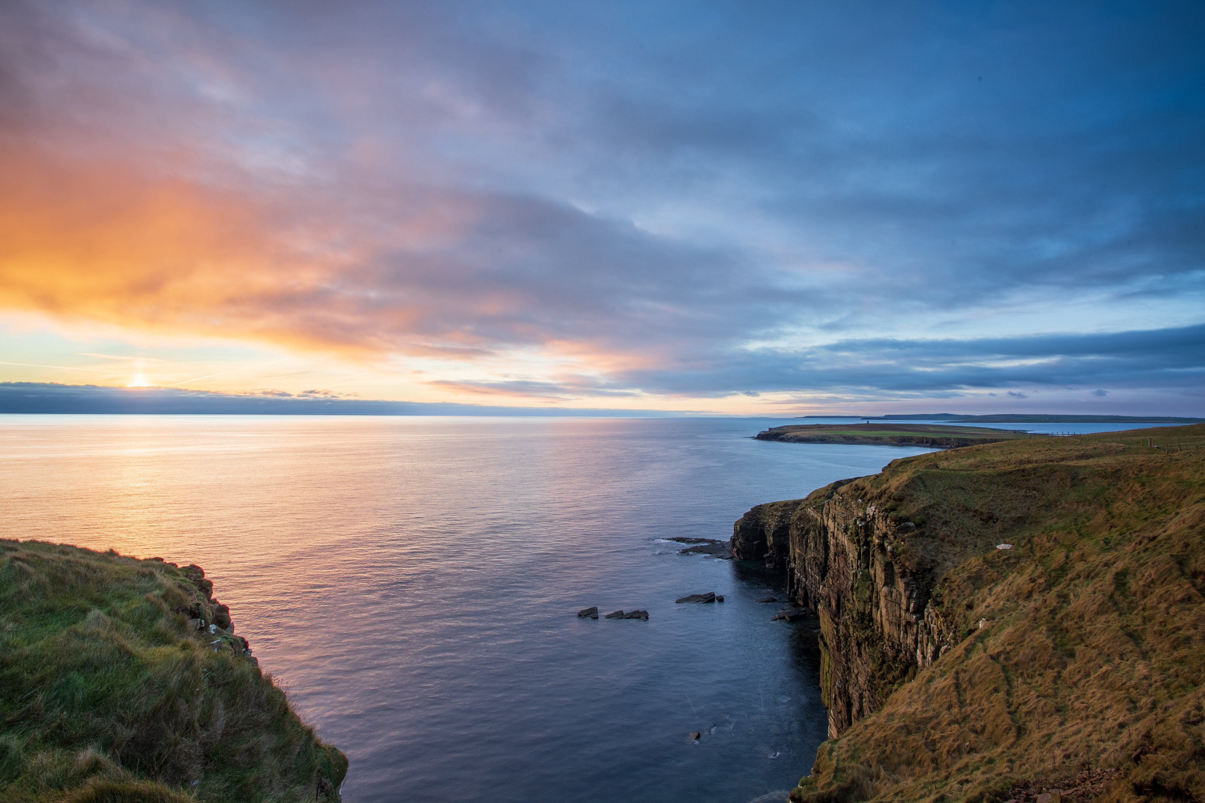 Cliff Ocean Horizon Cloud Coastline Wallpapers