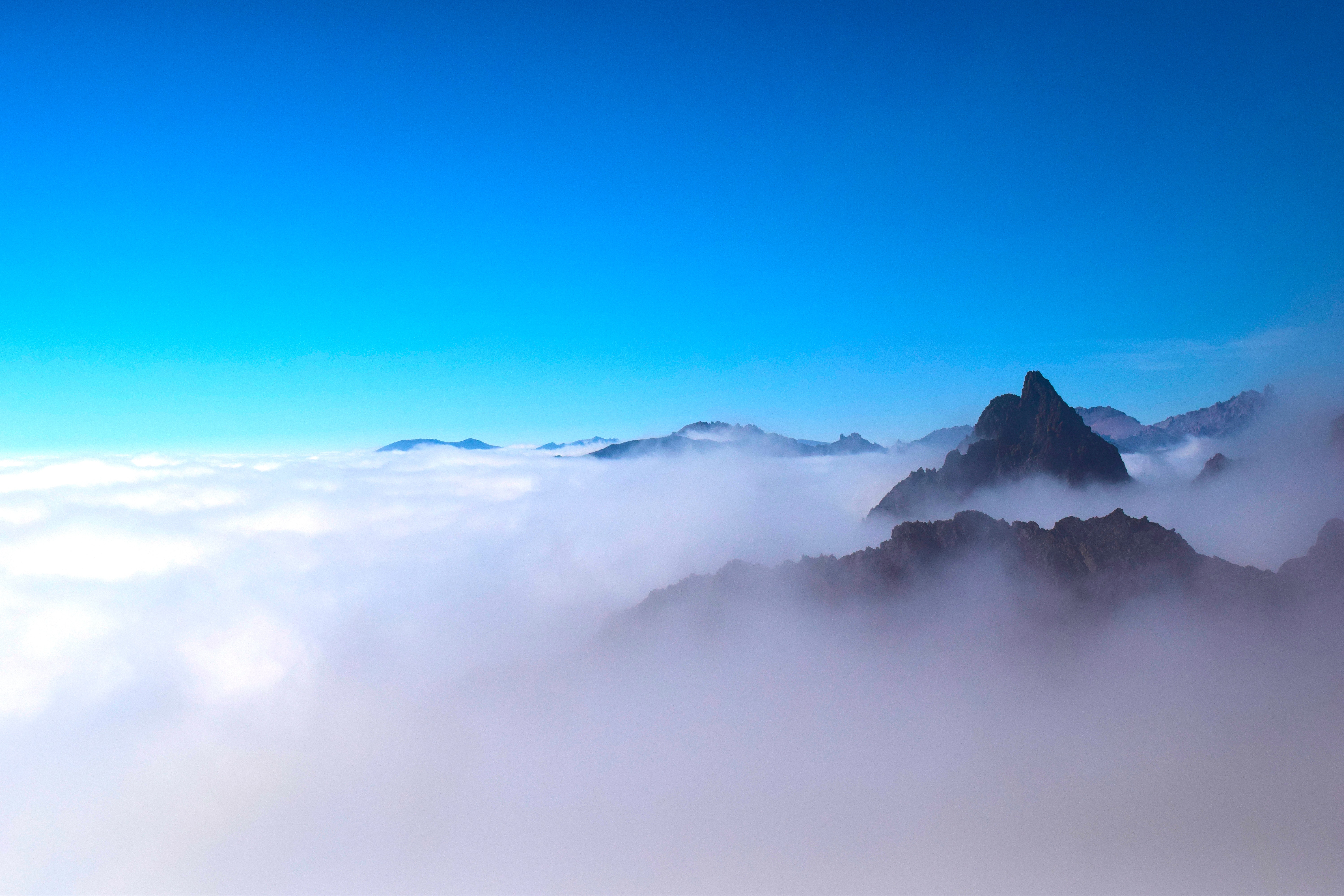 Clouds Mountains Peaks Wallpapers