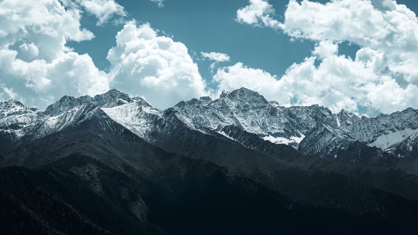 Clouds Mountains Peaks Wallpapers