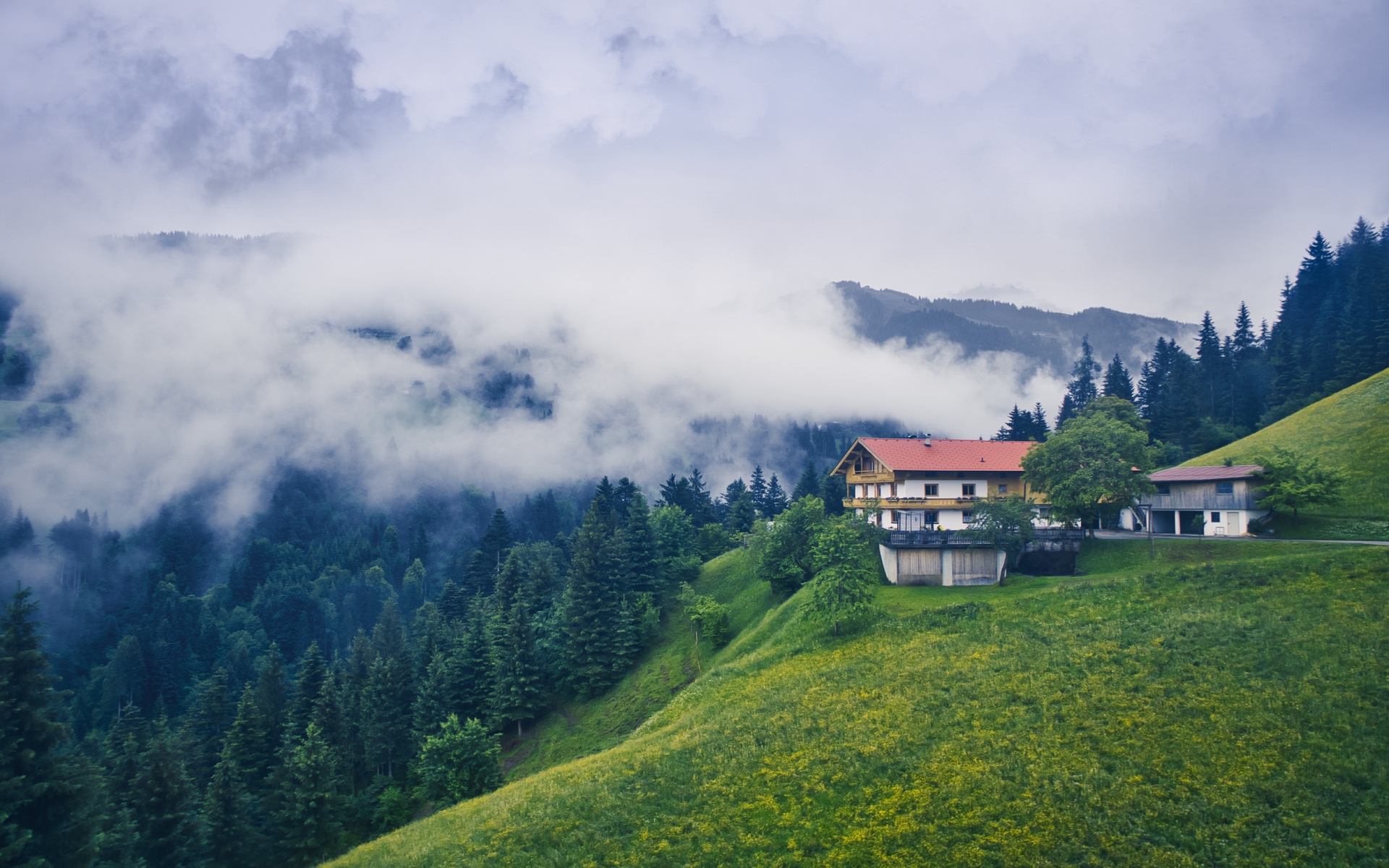 Clouds Nature Mountains Wallpapers