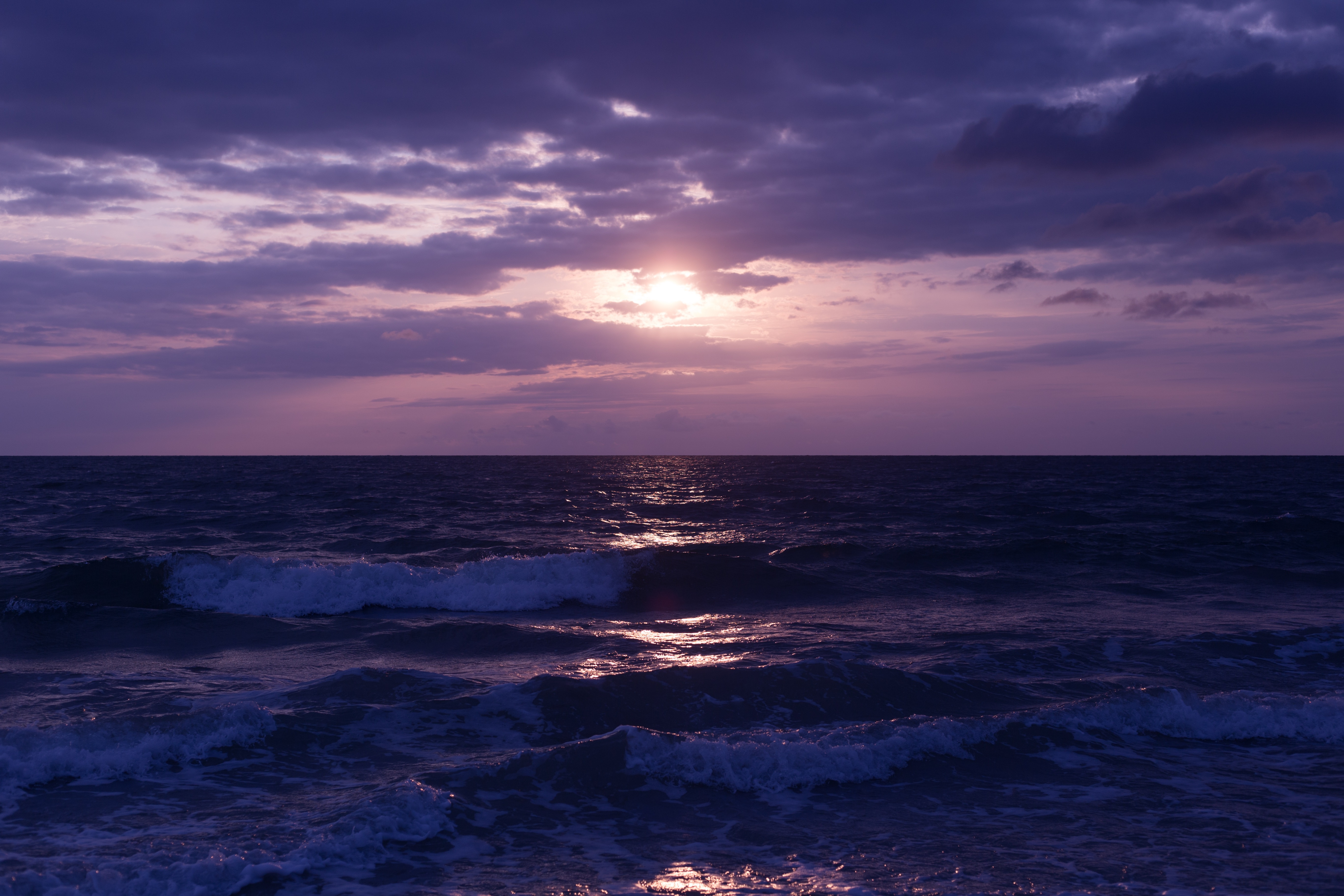 Cloudy Coastline Ocean Horizon Wallpapers