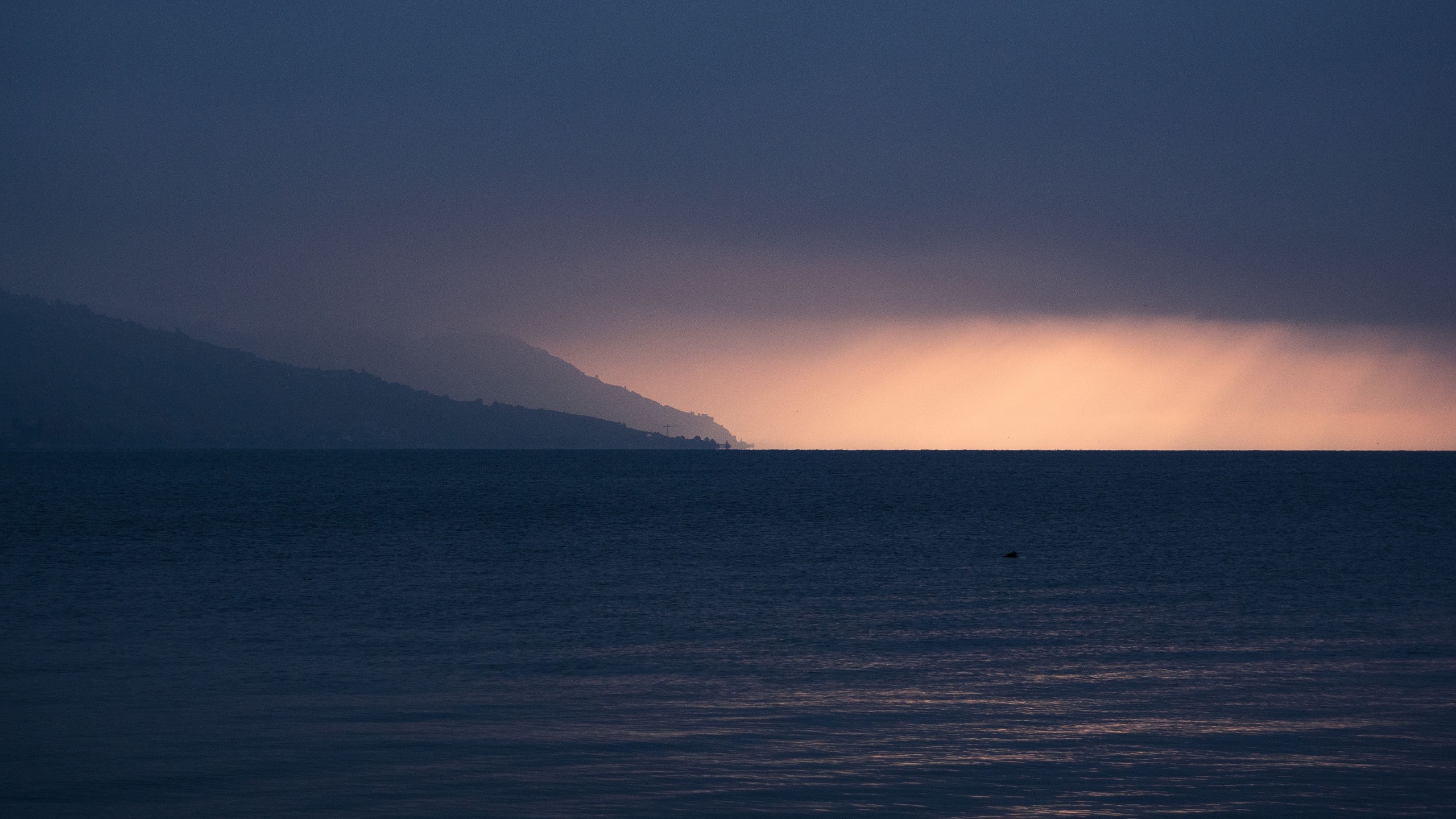 Cloudy Coastline Ocean Horizon Wallpapers