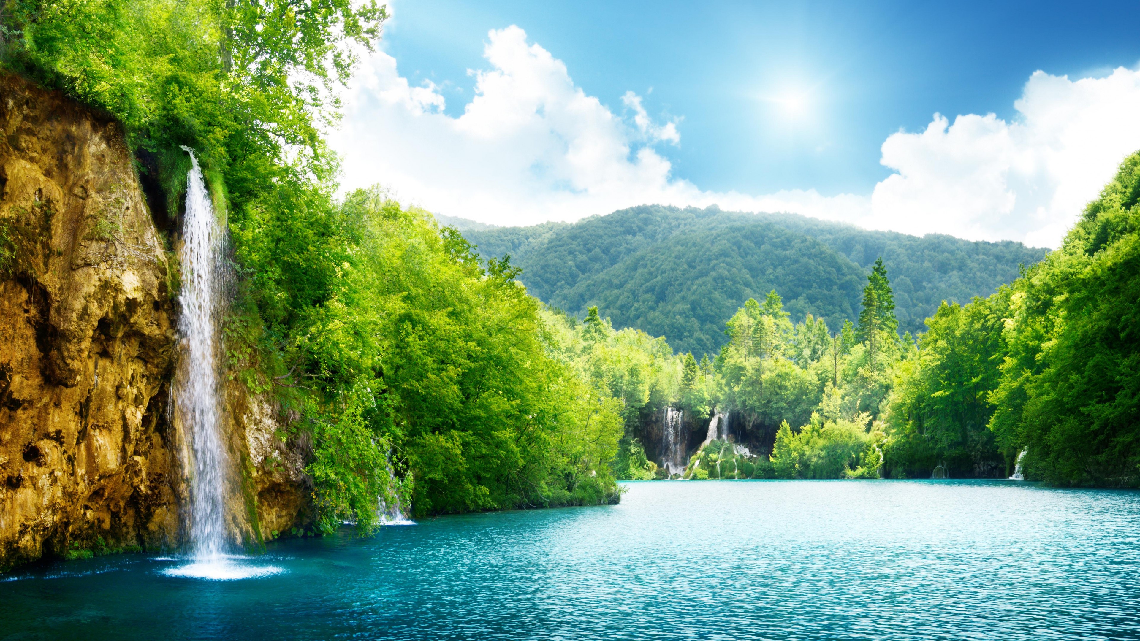 Cloudy Forest Mountains And Lake Wallpapers