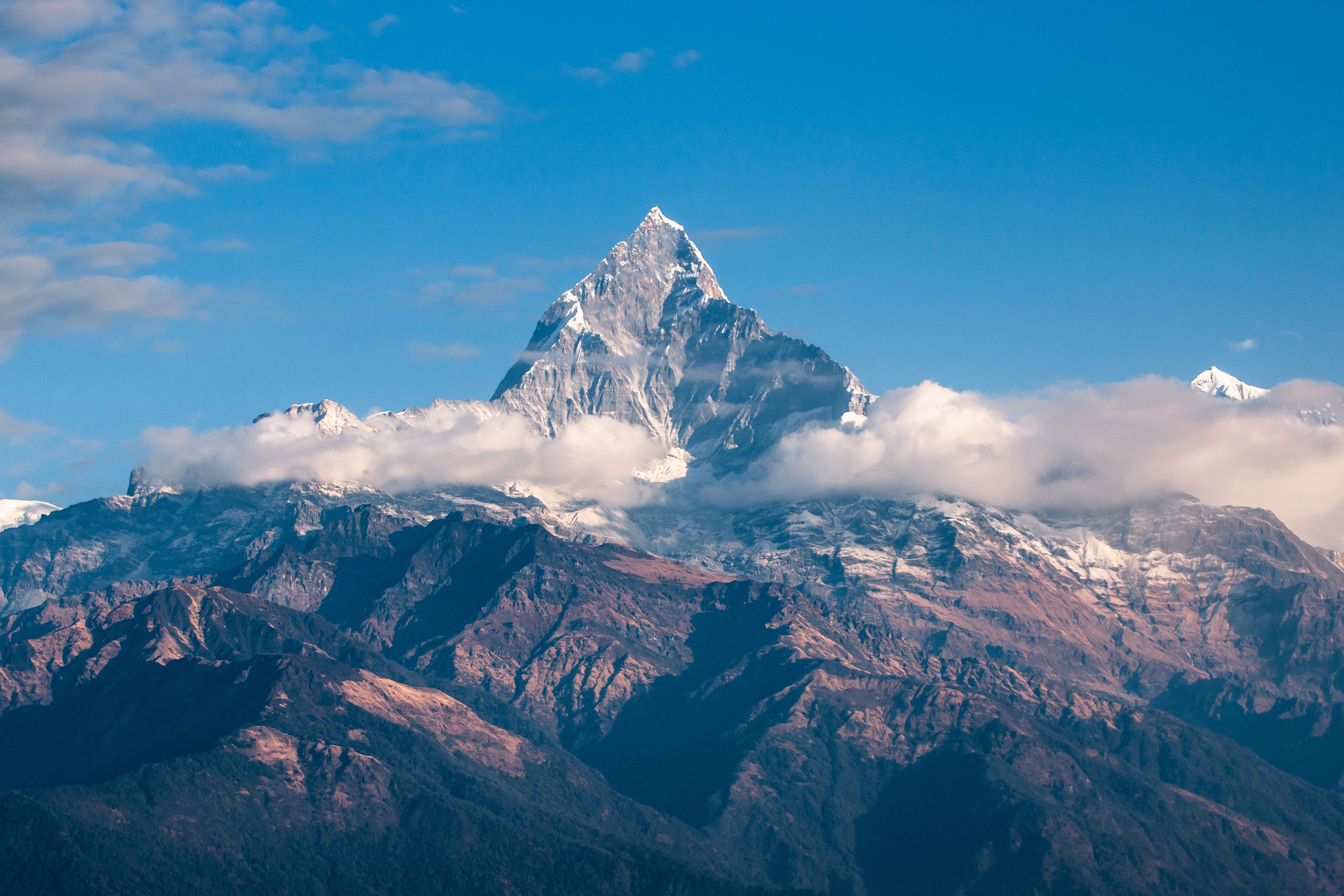 Cloudy Green Mountain Peak Wallpapers