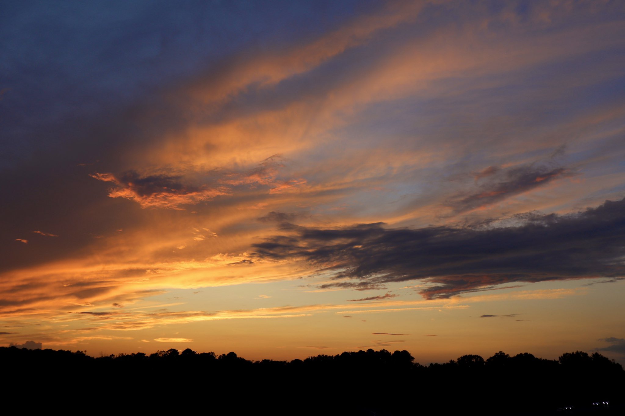 Cloudy Overcast Sunset Wallpapers