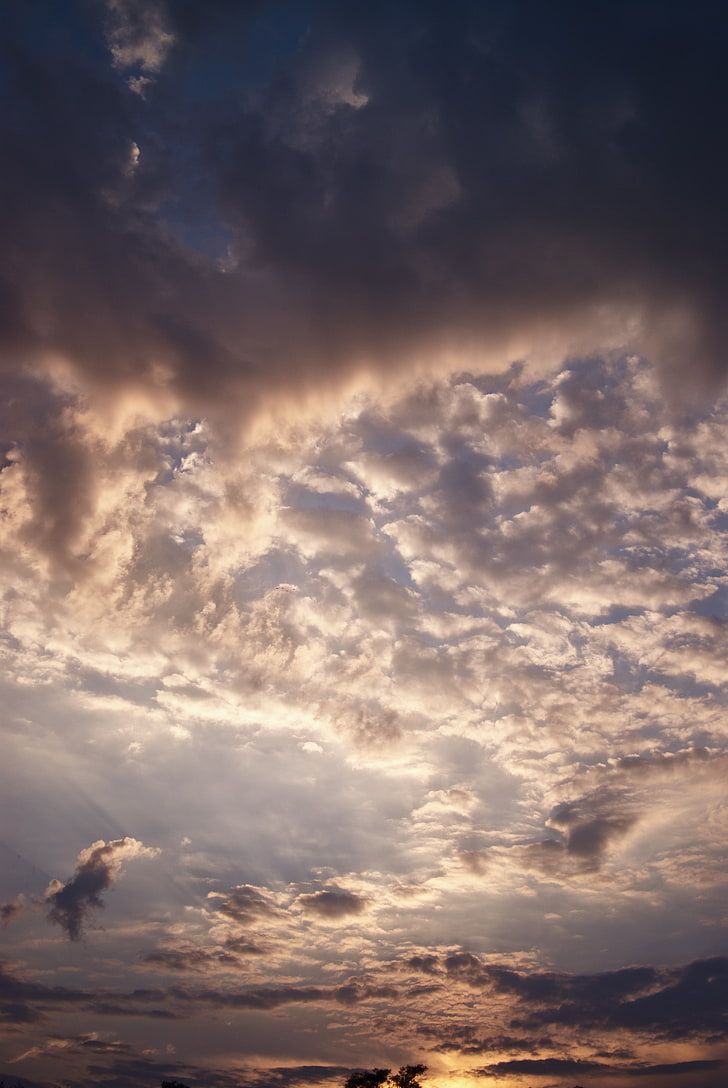 Cloudy Overcast Sunset Wallpapers