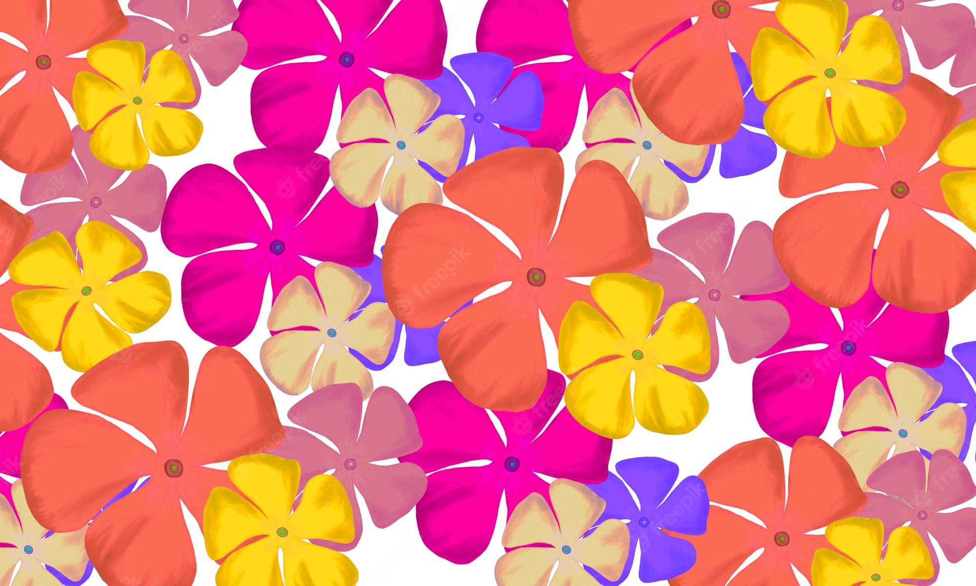 Colorful Flowers Digital Art Wallpapers