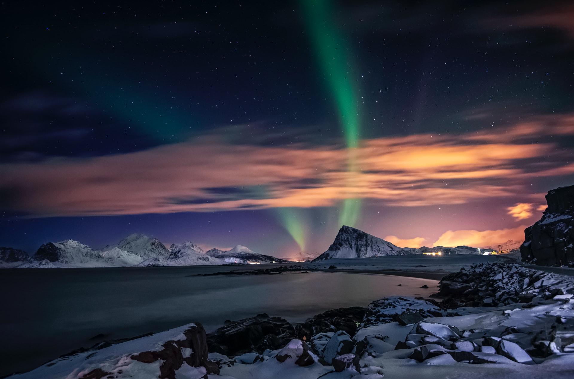 Colorful Mountain Under Blue Sky Wallpapers