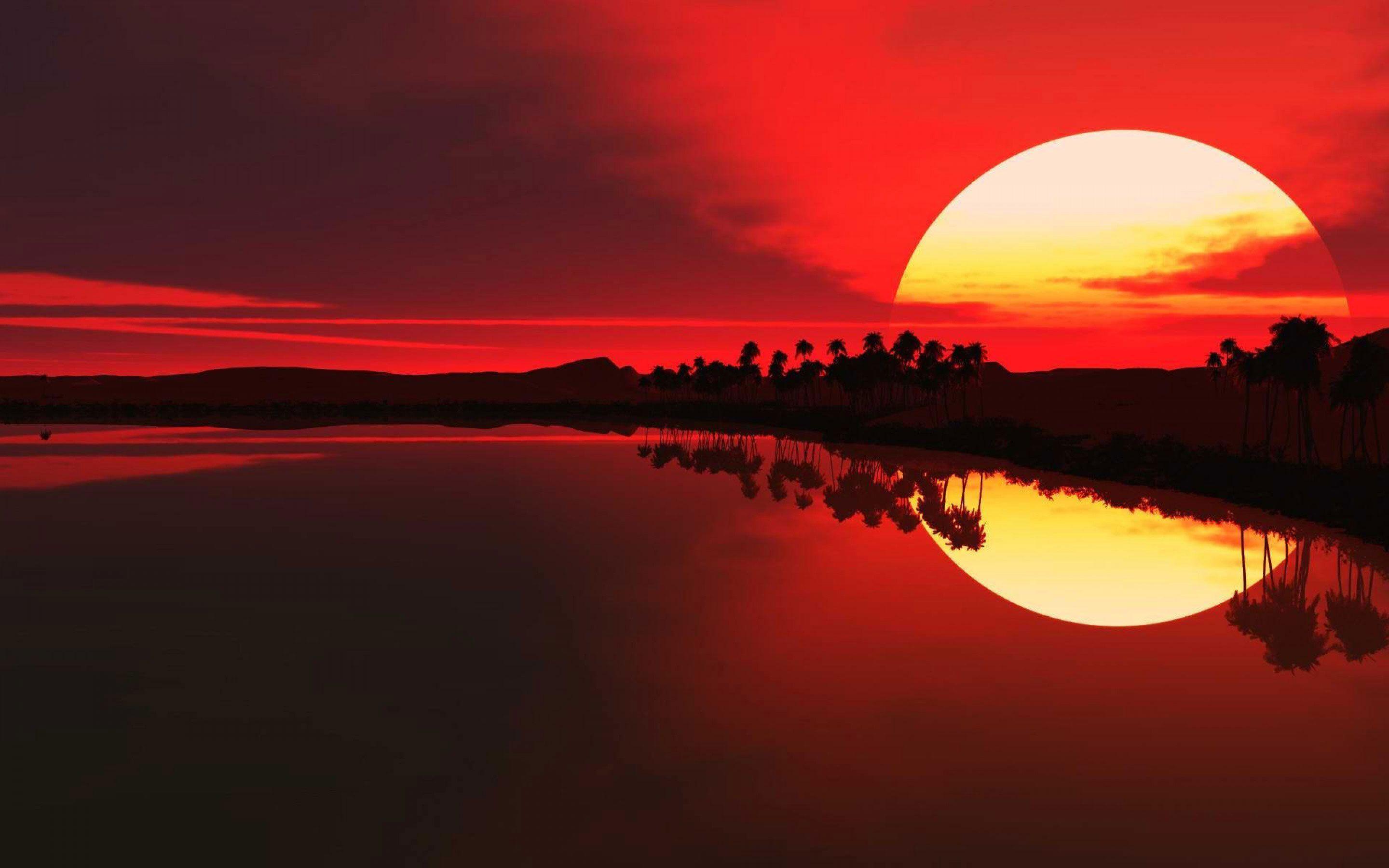 Colorful Red Sunset Wallpapers