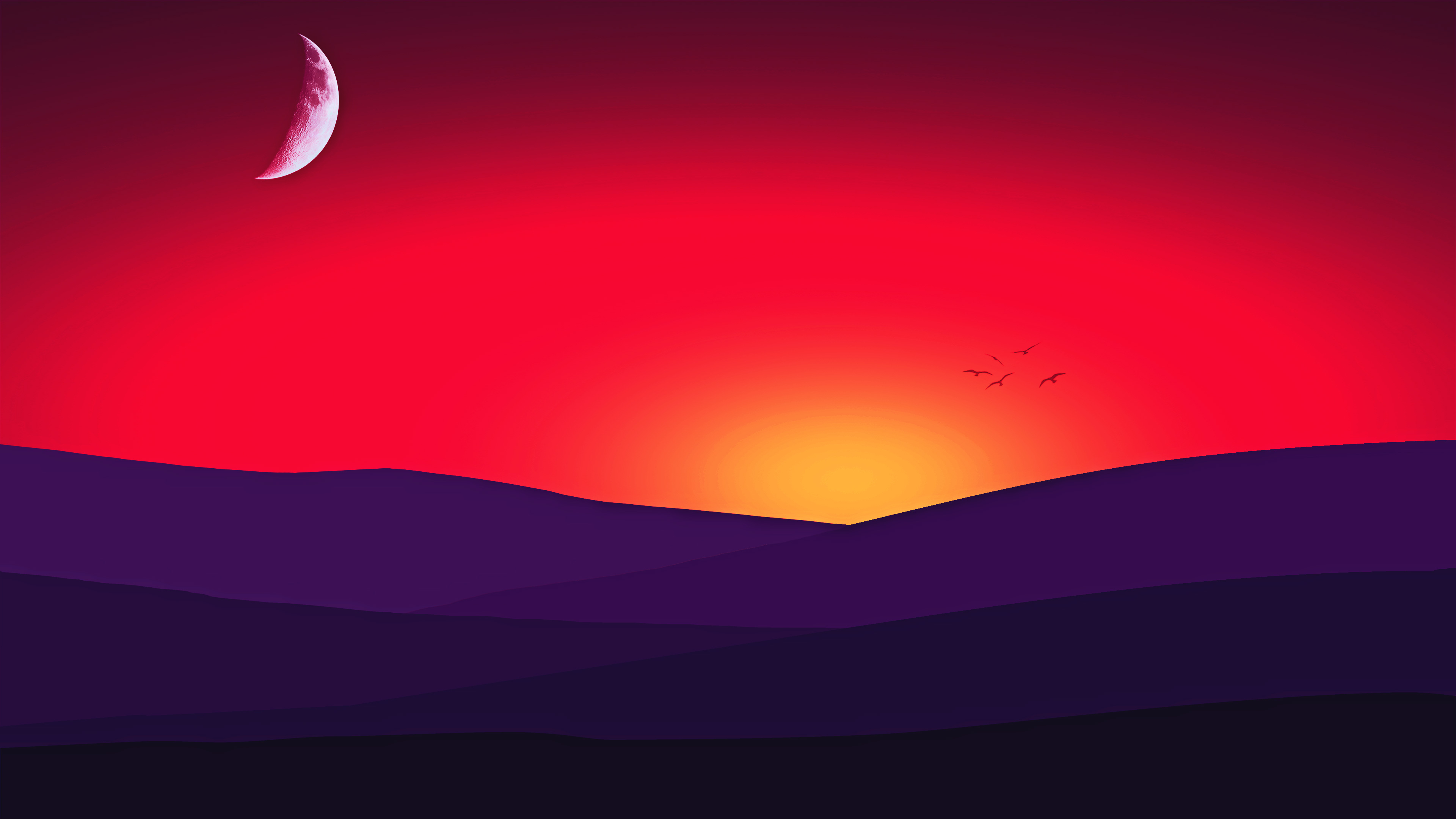 Colorful Red Sunset Wallpapers