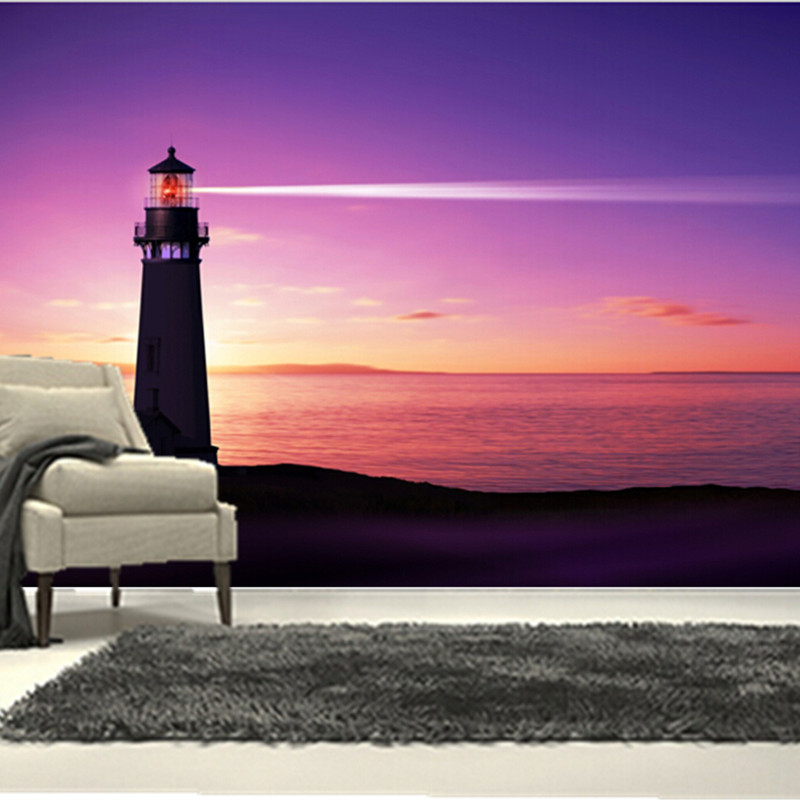 Colorful Sky Near Lighthouse Wallpapers