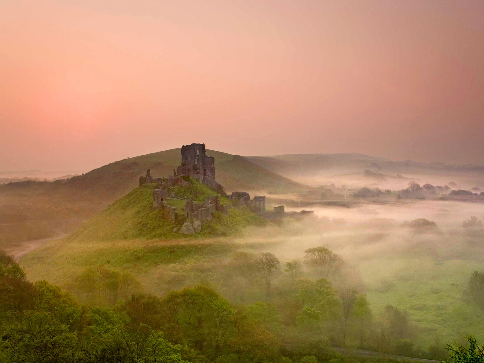 Corfe Castle England Wallpapers