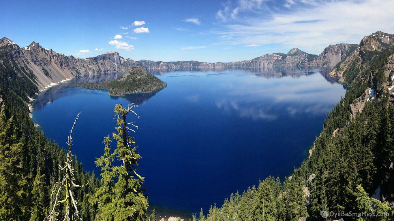 Crater Lake At Night Wallpapers