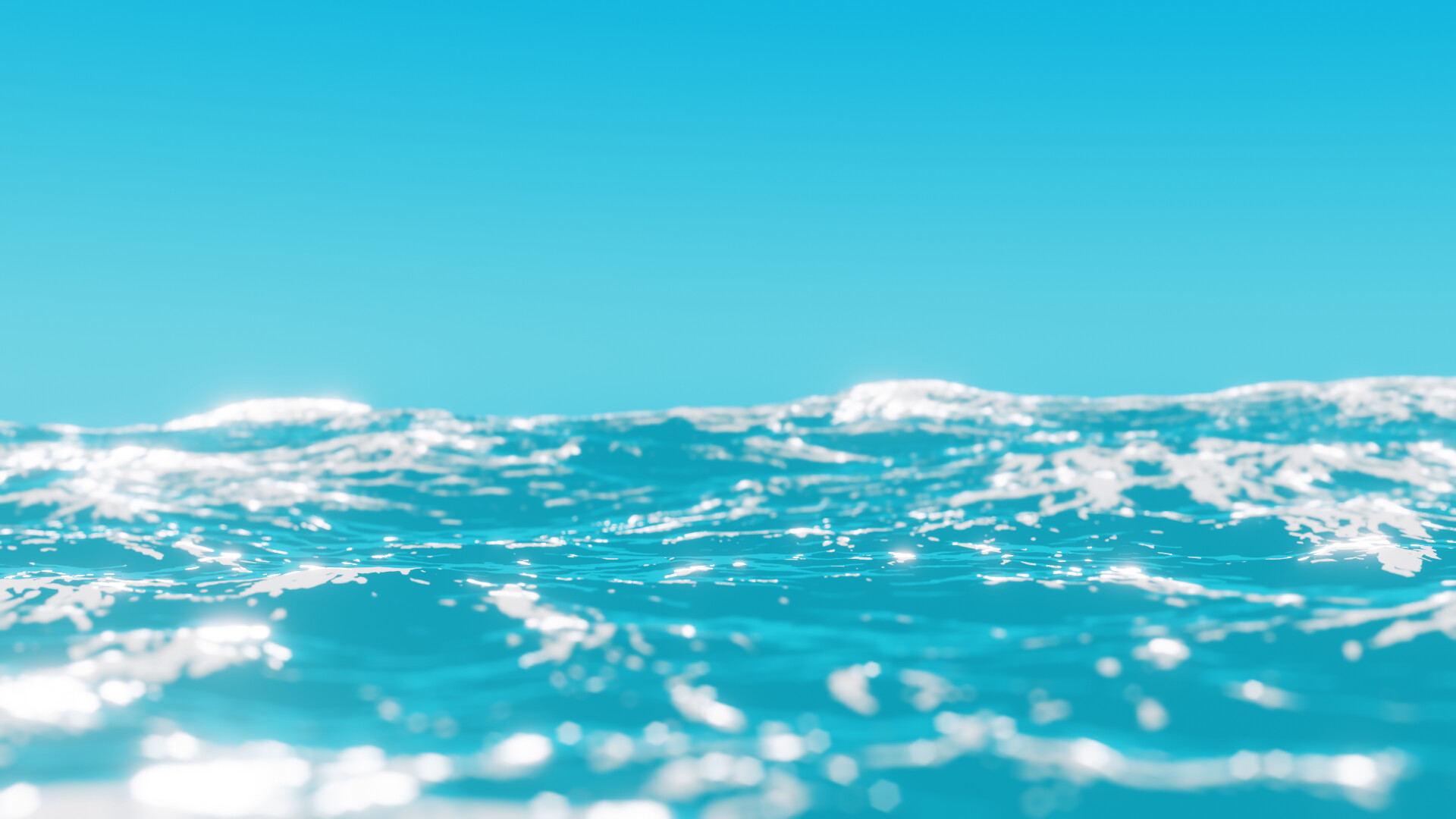 Cyan Sea Ocean Wallpapers