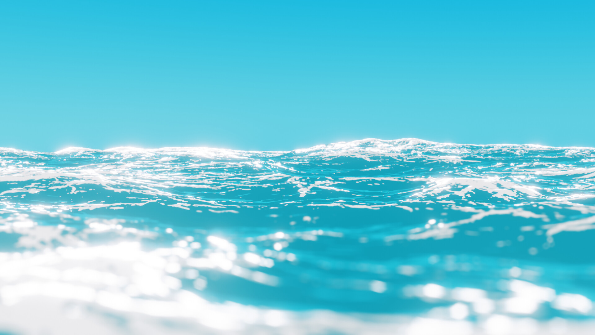 Cyan Sea Ocean Wallpapers