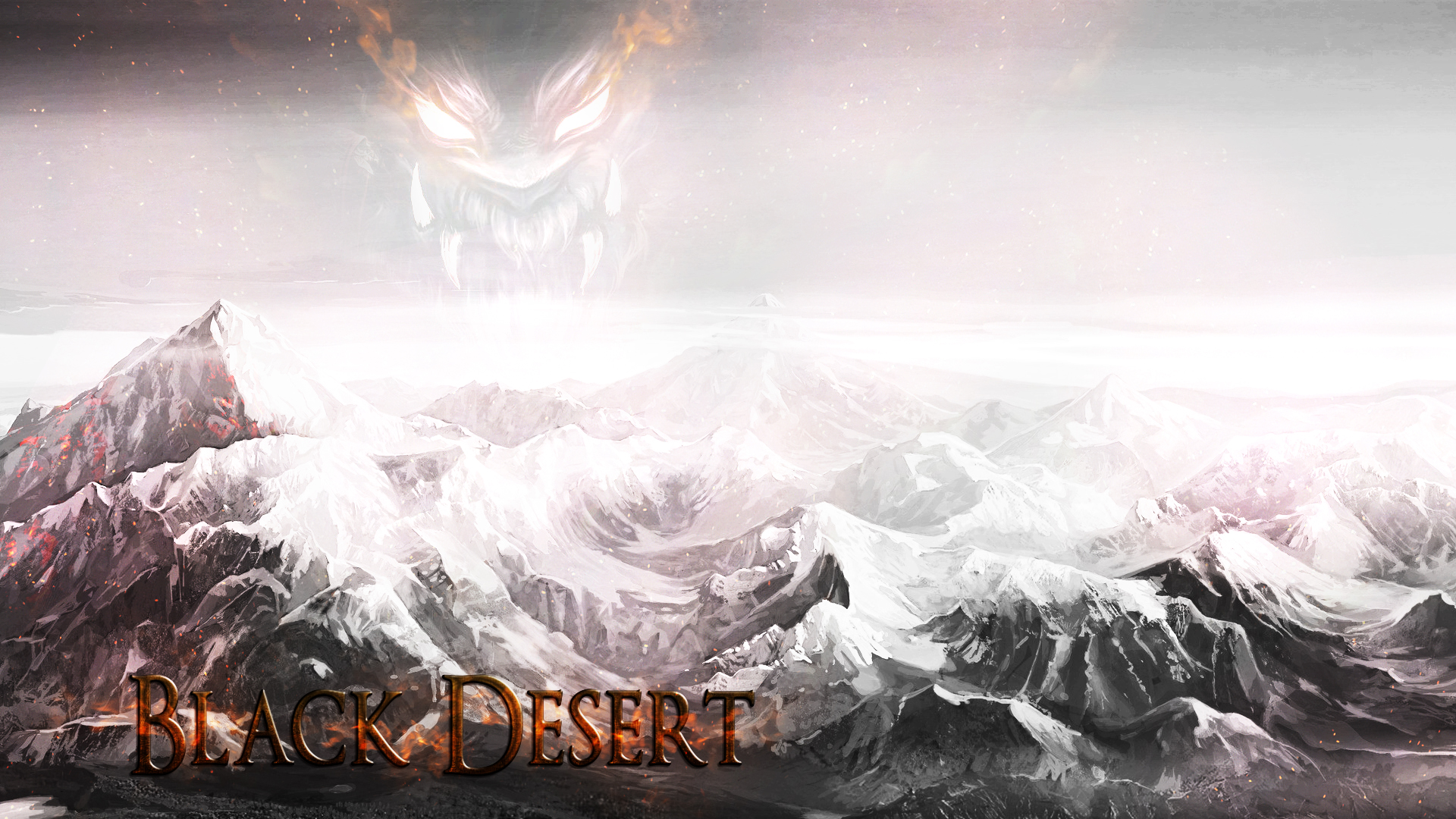 Daytime Mountains In Black Desert Wallpapers