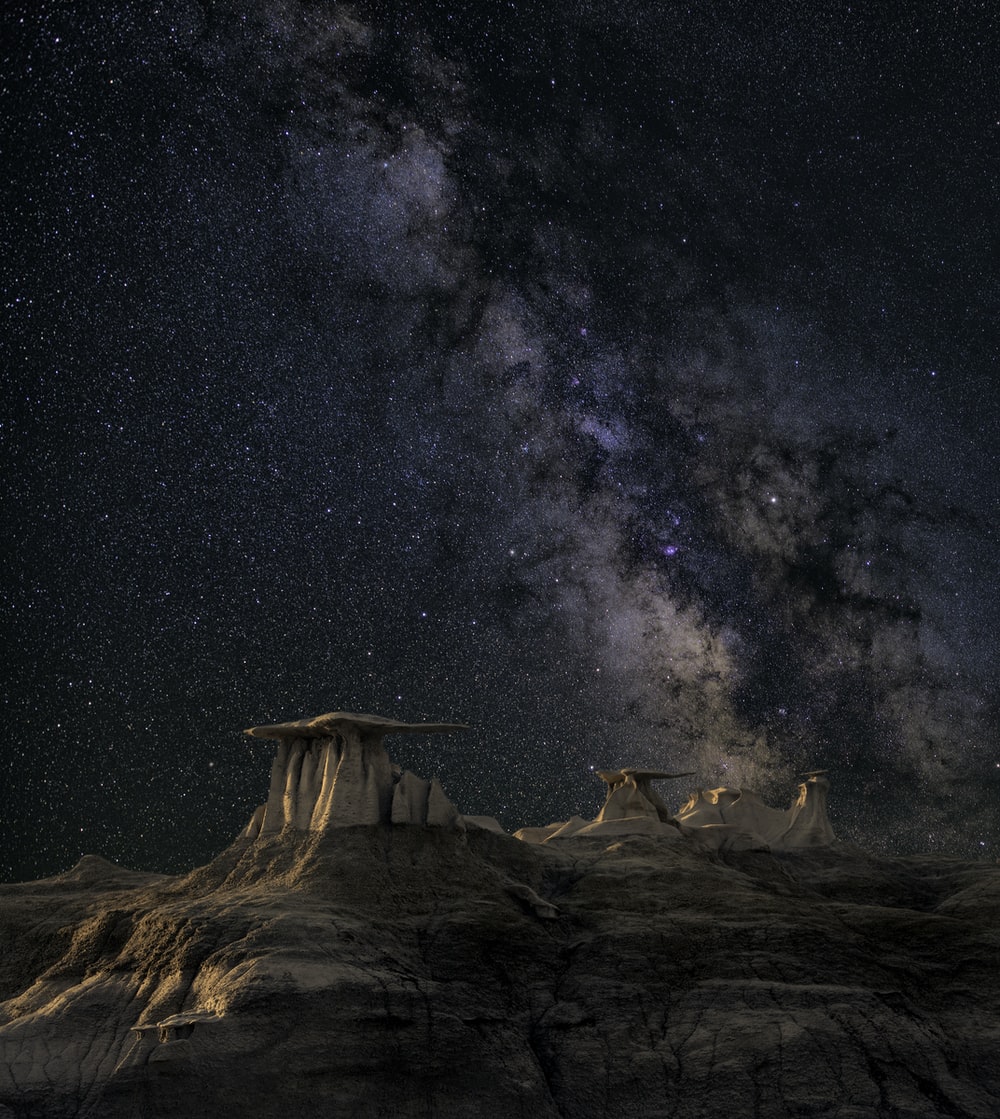 Desert Starry Night Wallpapers