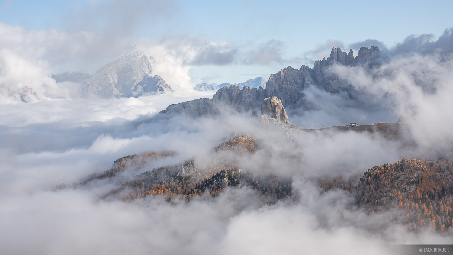 Dolomites Italy Fogy Mountains Wallpapers