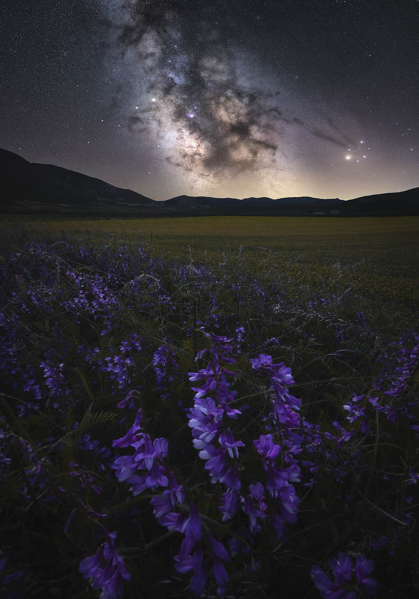 Dolomites Mountains Milky Way Wallpapers