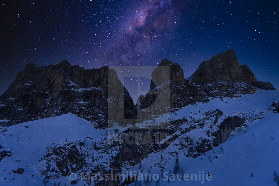 Dolomites Mountains Milky Way Wallpapers