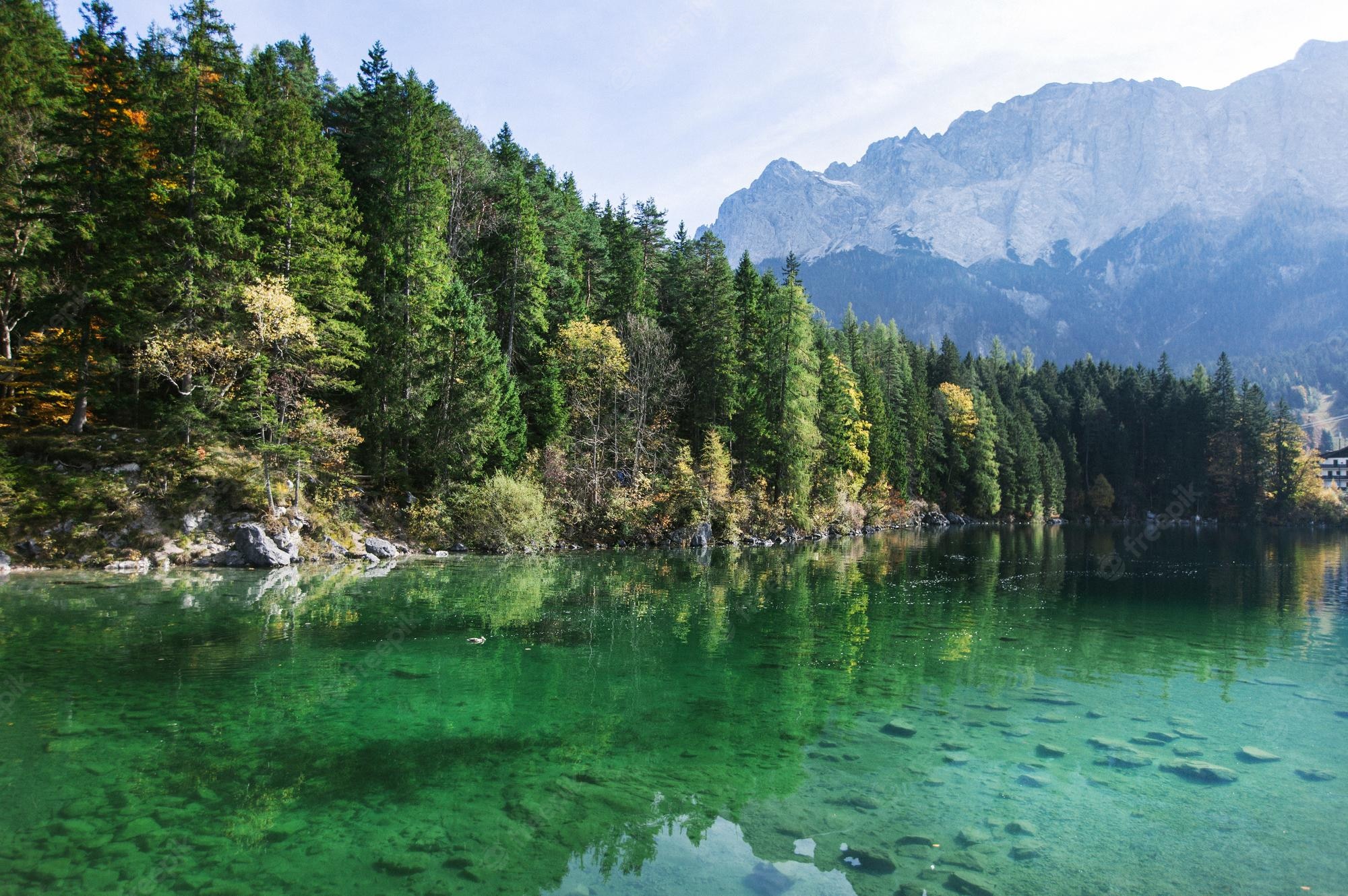 Dramatic Mountain Reflection Over Lake Wallpapers