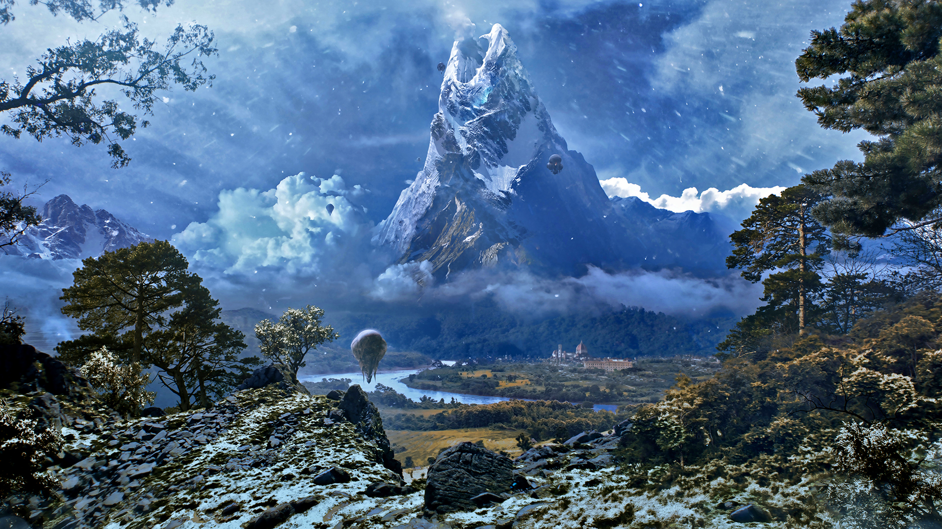 Fantasy Landscape Mountains In Fantasy Wallpapers