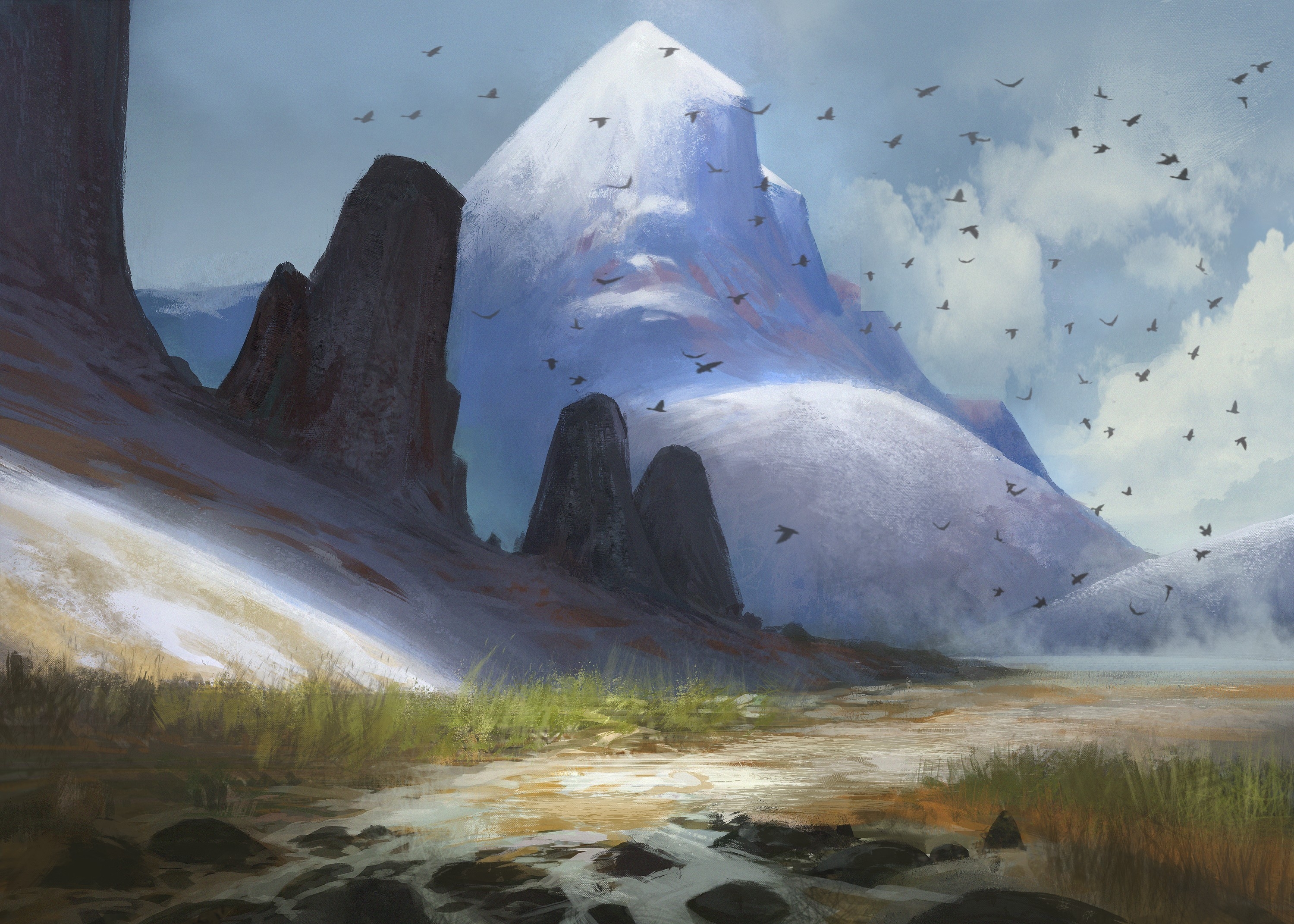 Fantasy Landscape Mountains In Fantasy Wallpapers